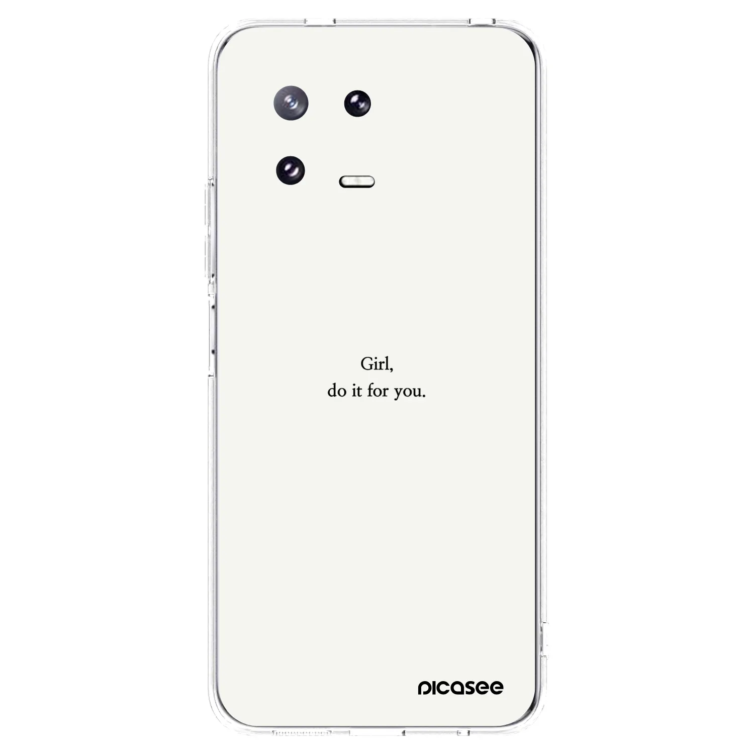 Picasee silikonska prozirna maskica za Xiaomi 13 Pro - Girl, do it for you