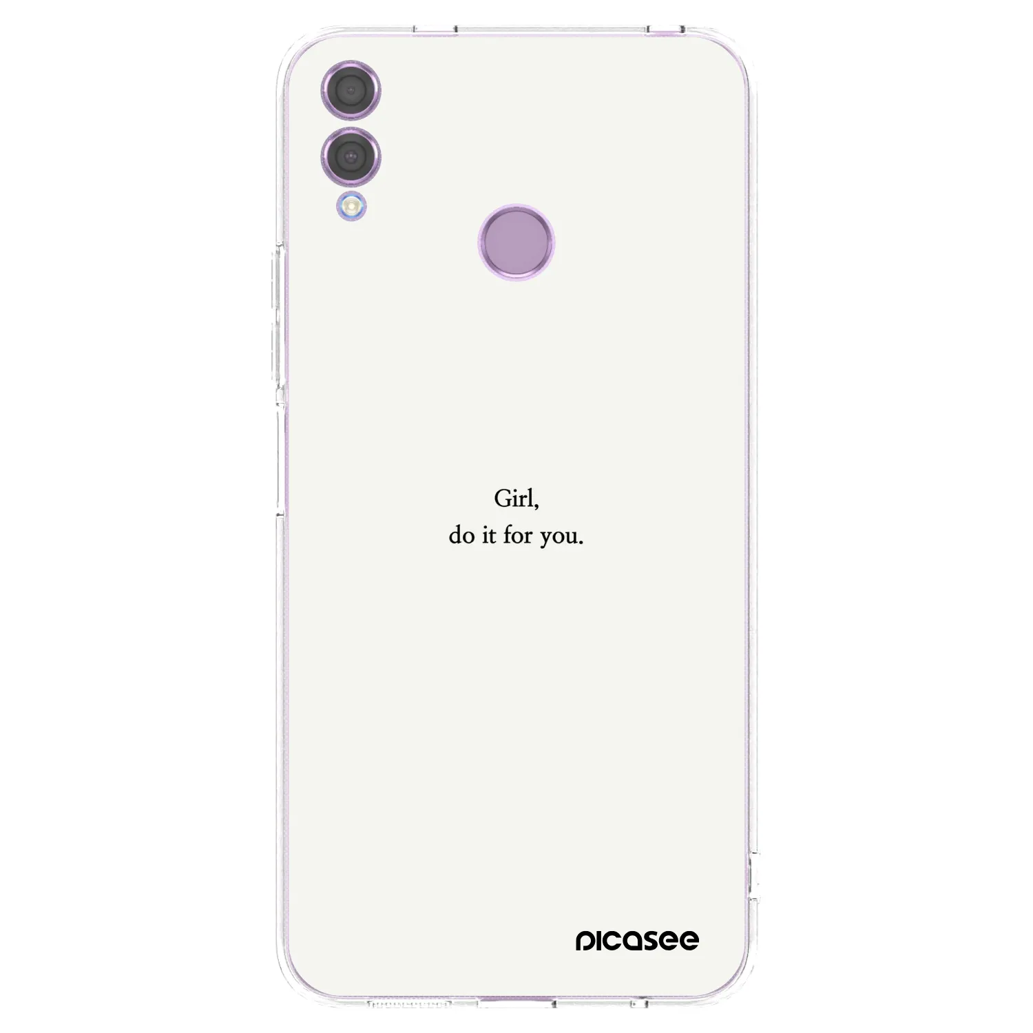 Picasee silikonska prozirna maskica za Honor 8X - Girl, do it for you