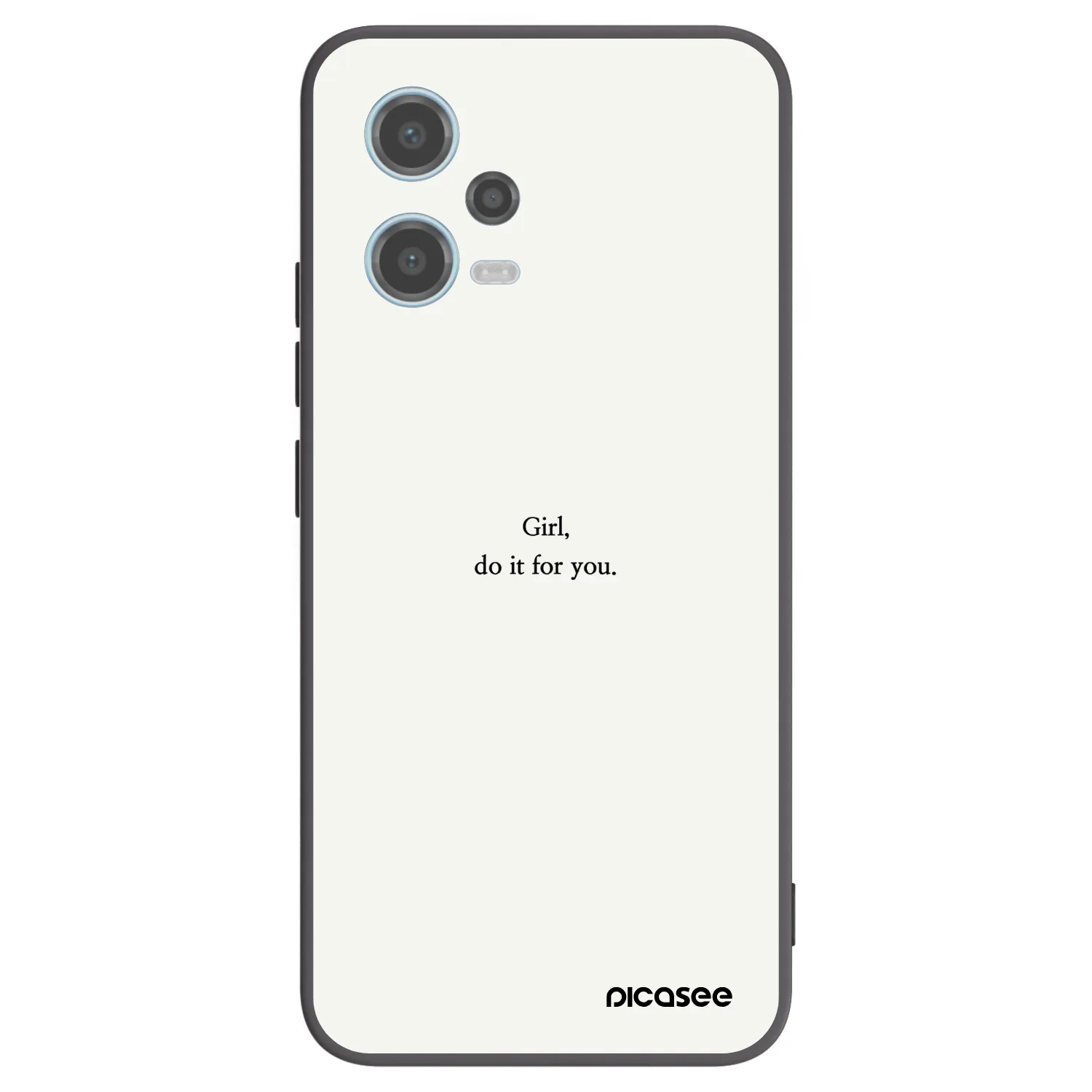 Picasee crna silikonska maskica za Xiaomi Redmi Note 12 5G - Girl, do it for you