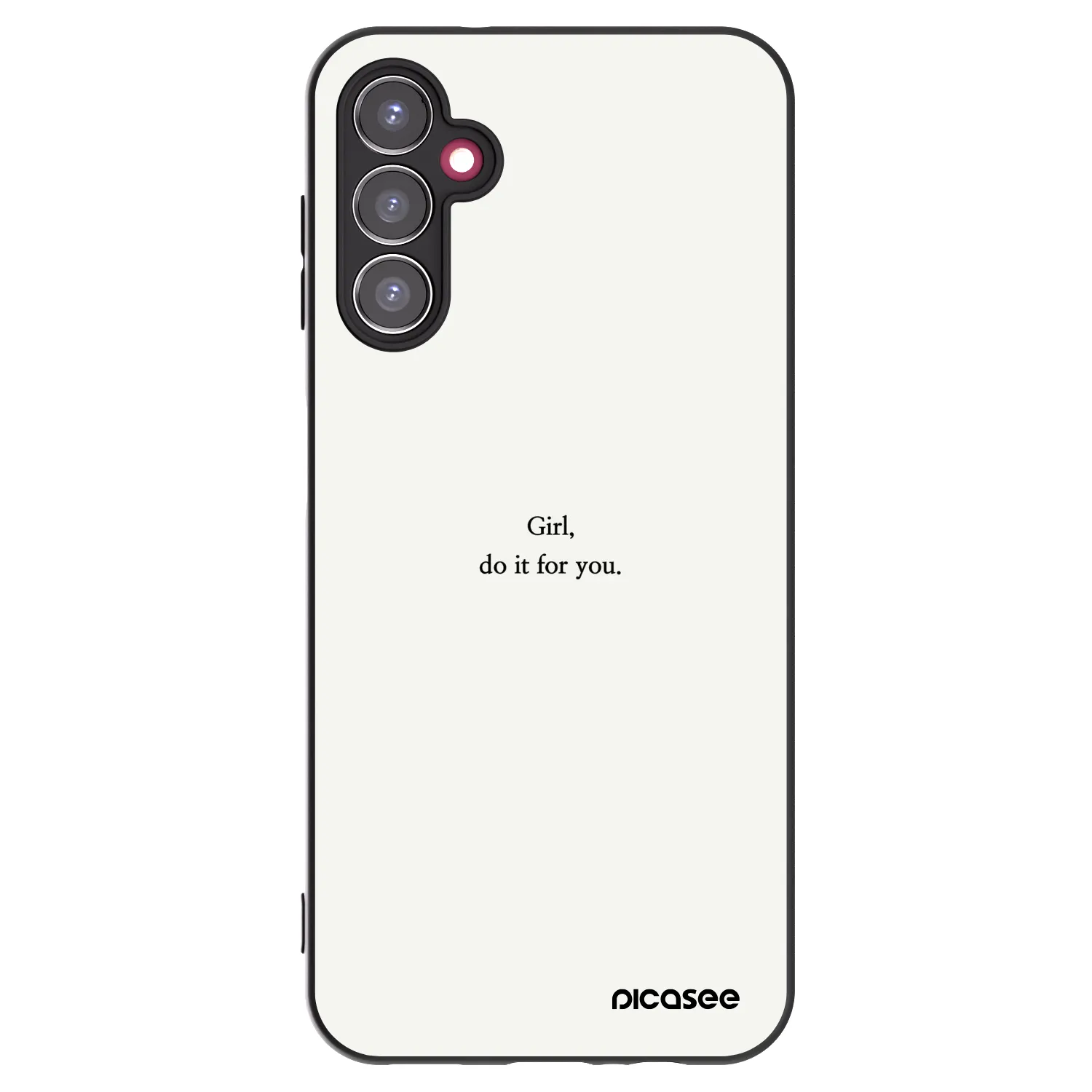 Picasee crna silikonska maskica za Samsung Galaxy A14 5G A146P - Girl, do it for you