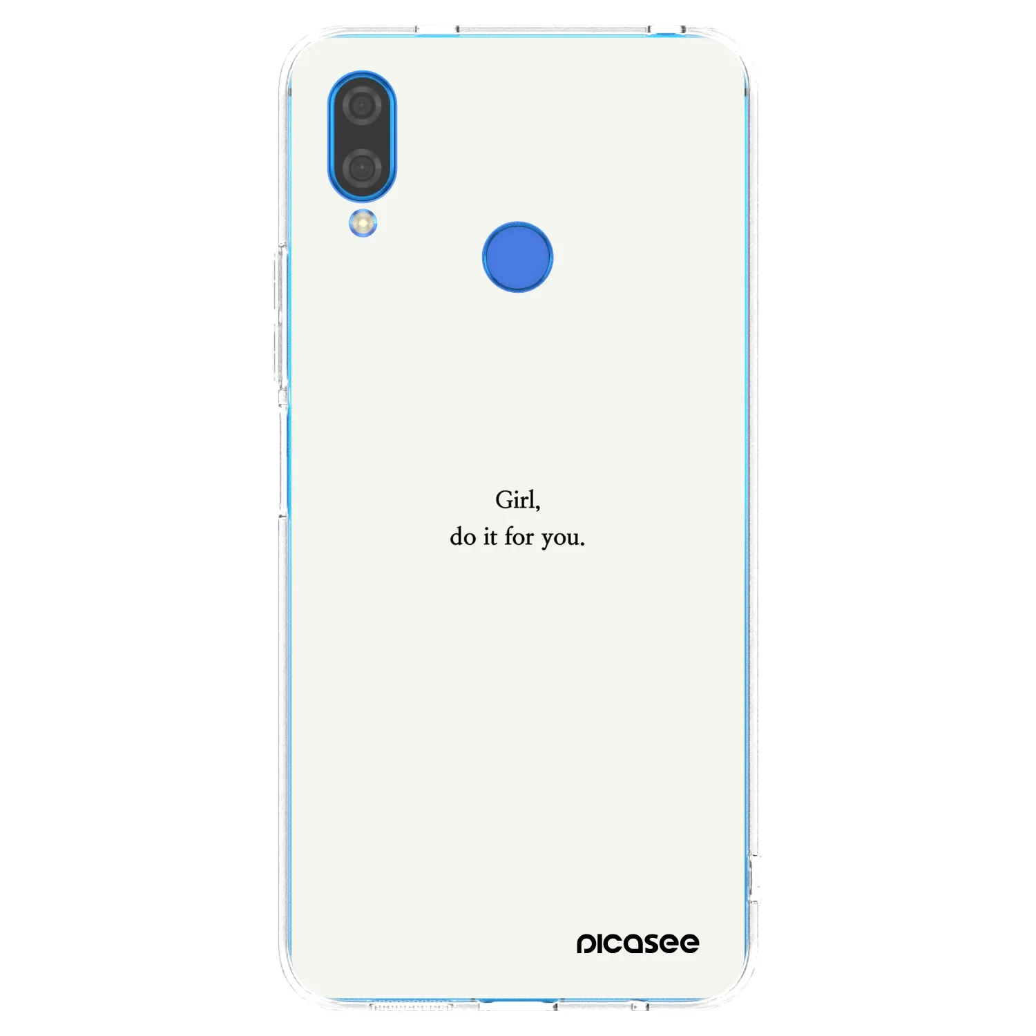 Picasee silikonska prozirna maskica za Huawei Nova 3 - Girl, do it for you