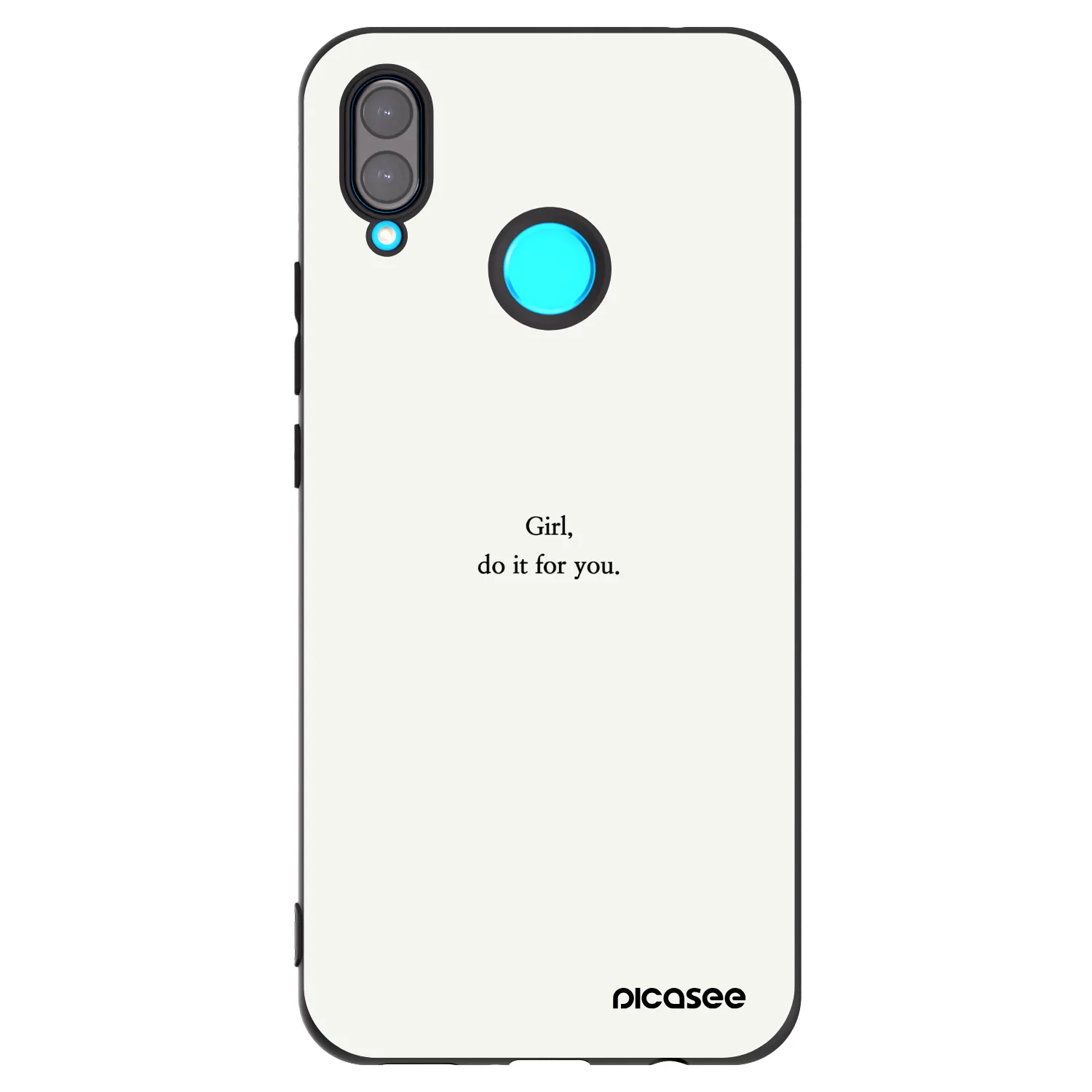 Picasee crna silikonska maskica za Huawei Nova 3i - Girl, do it for you