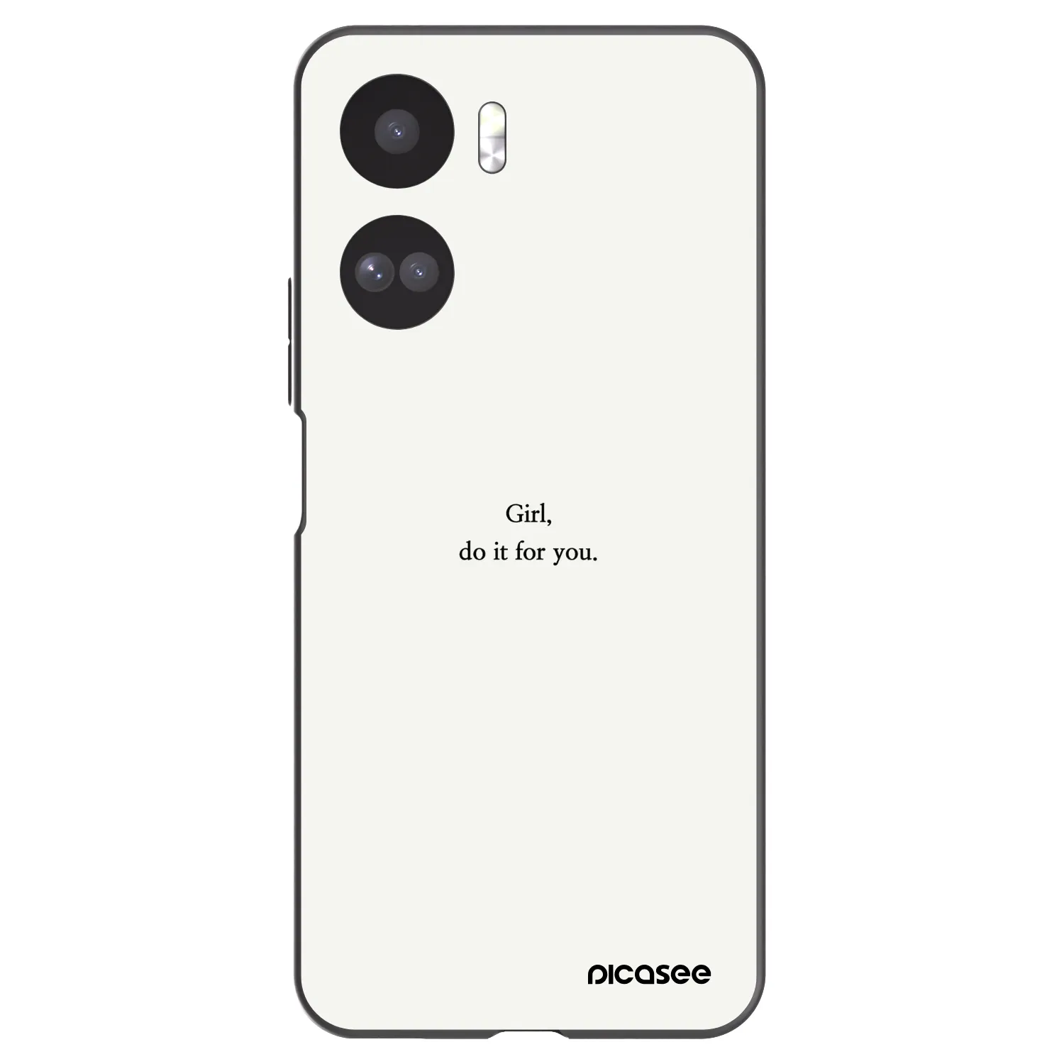 Picasee crna silikonska maskica za Honor 90 Lite 5G - Girl, do it for you