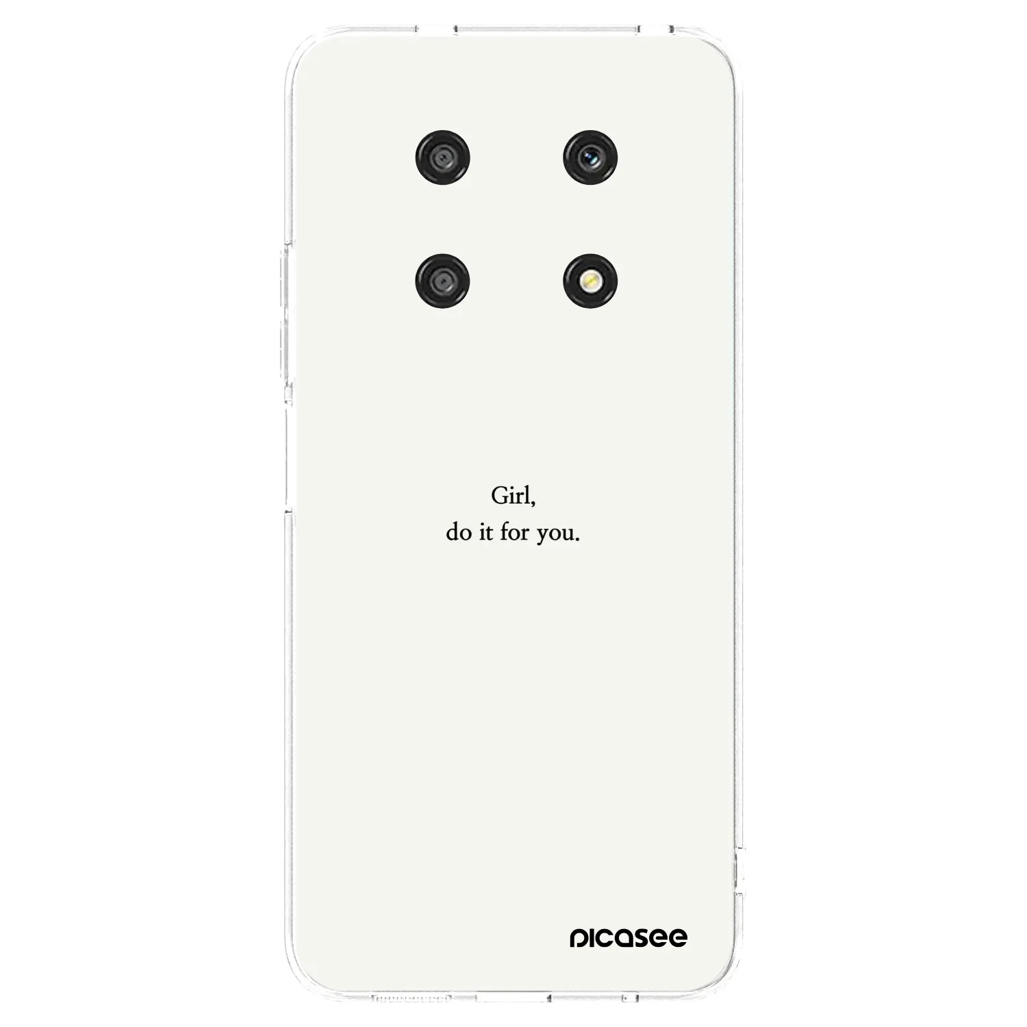 Picasee silikonska prozirna maskica za Honor Magic4 Lite 5G - Girl, do it for you