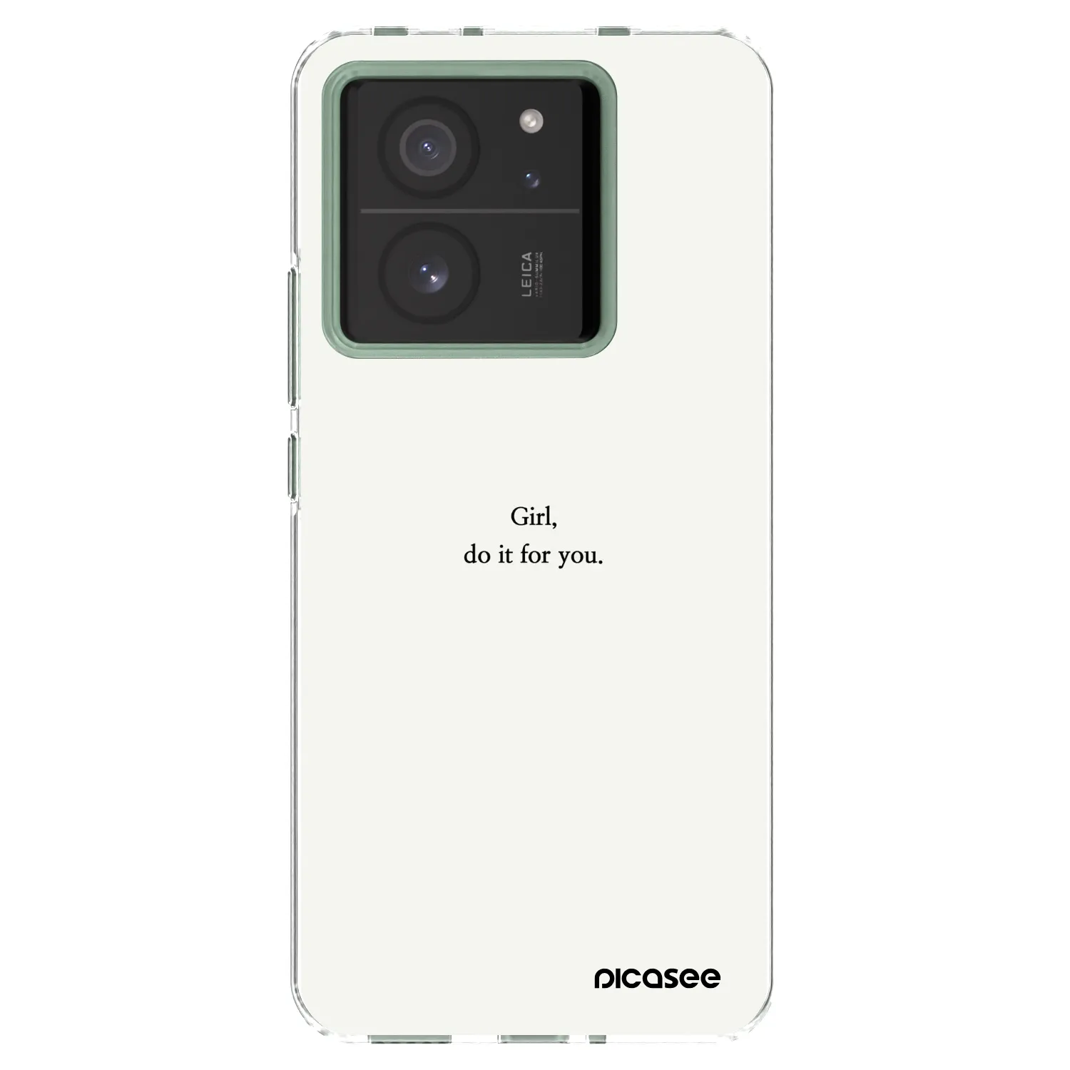 Picasee silikonska prozirna maskica za Xiaomi 13T Pro - Girl, do it for you