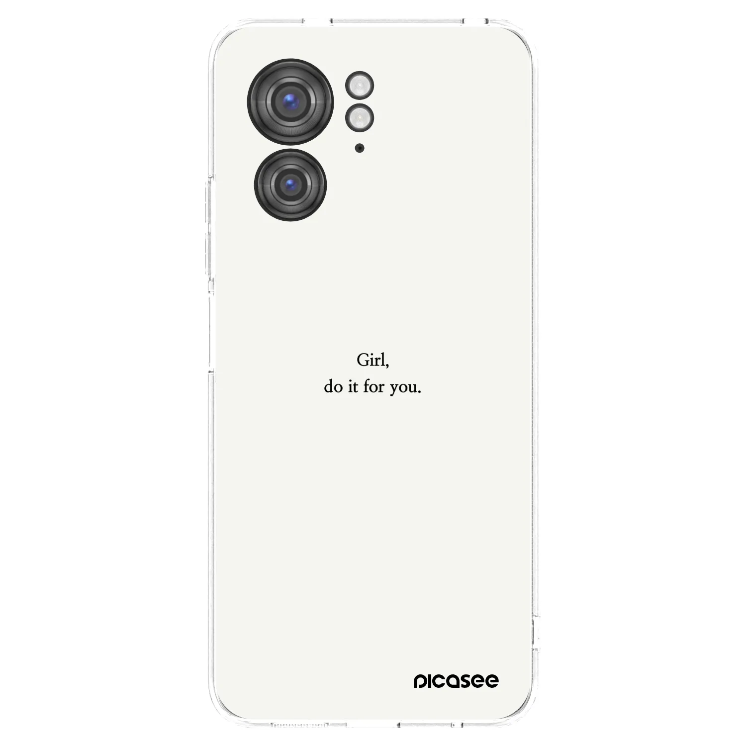 Picasee silikonska prozirna maskica za Motorola Edge 40 - Girl, do it for you