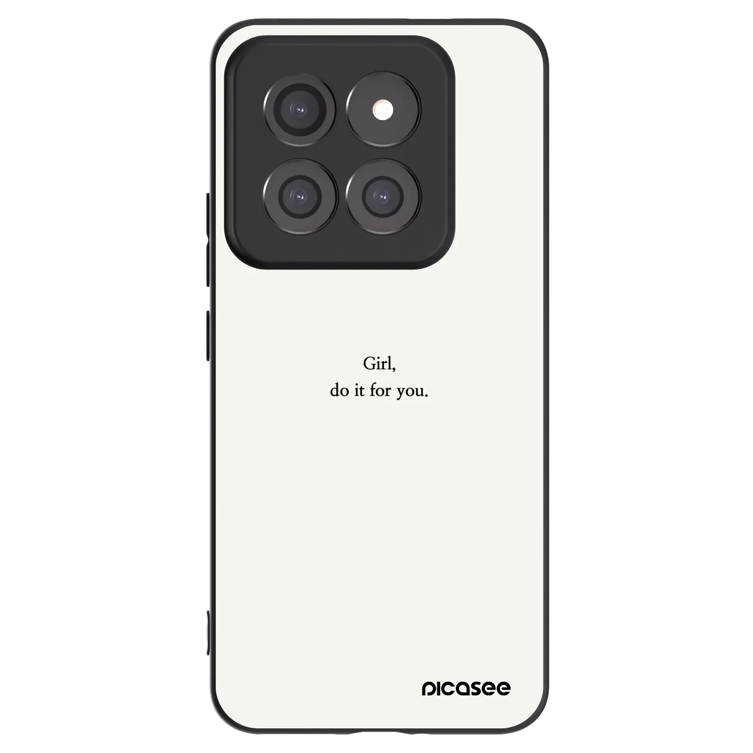 Picasee crna silikonska maskica za Xiaomi 14 Pro - Girl, do it for you