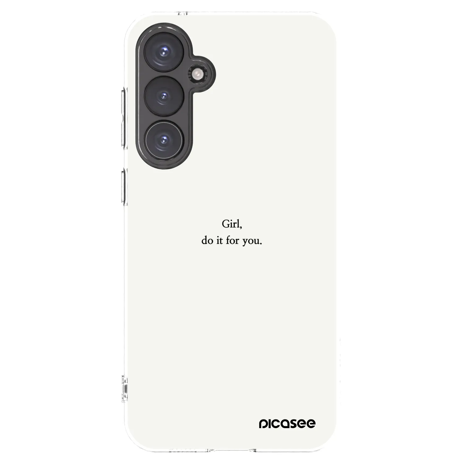 Picasee silikonska prozirna maskica za Samsung Galaxy S23 FE S711B - Girl, do it for you