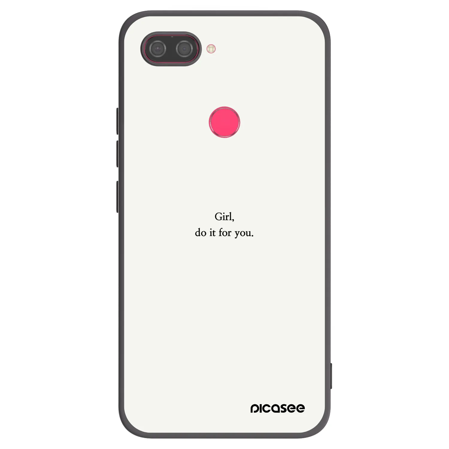 Picasee crna silikonska maskica za Xiaomi Mi 8 Lite - Girl, do it for you