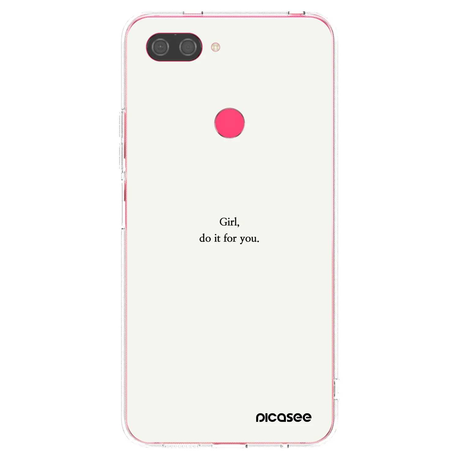 Picasee silikonska prozirna maskica za Xiaomi Mi 8 Lite - Girl, do it for you
