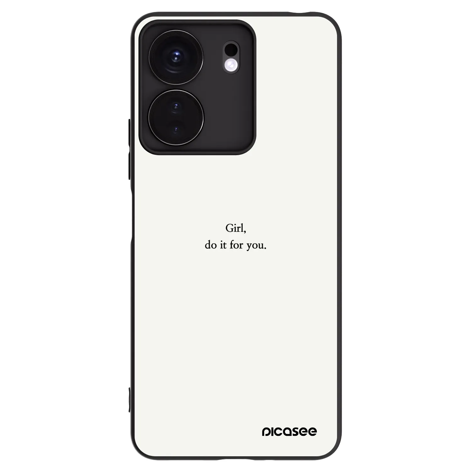 Picasee crna silikonska maskica za Xiaomi Redmi 13C 4G - Girl, do it for you