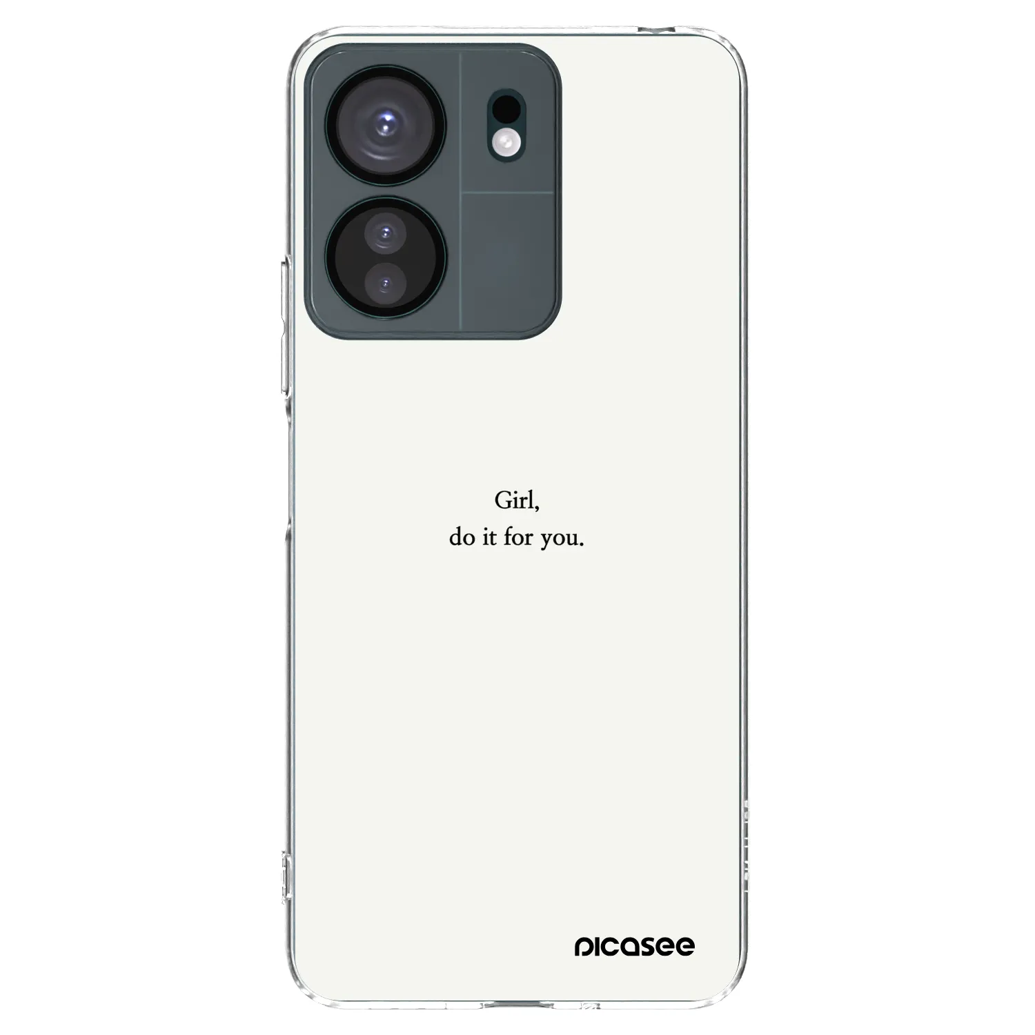Picasee silikonska prozirna maskica za Xiaomi Redmi 13C 4G - Girl, do it for you