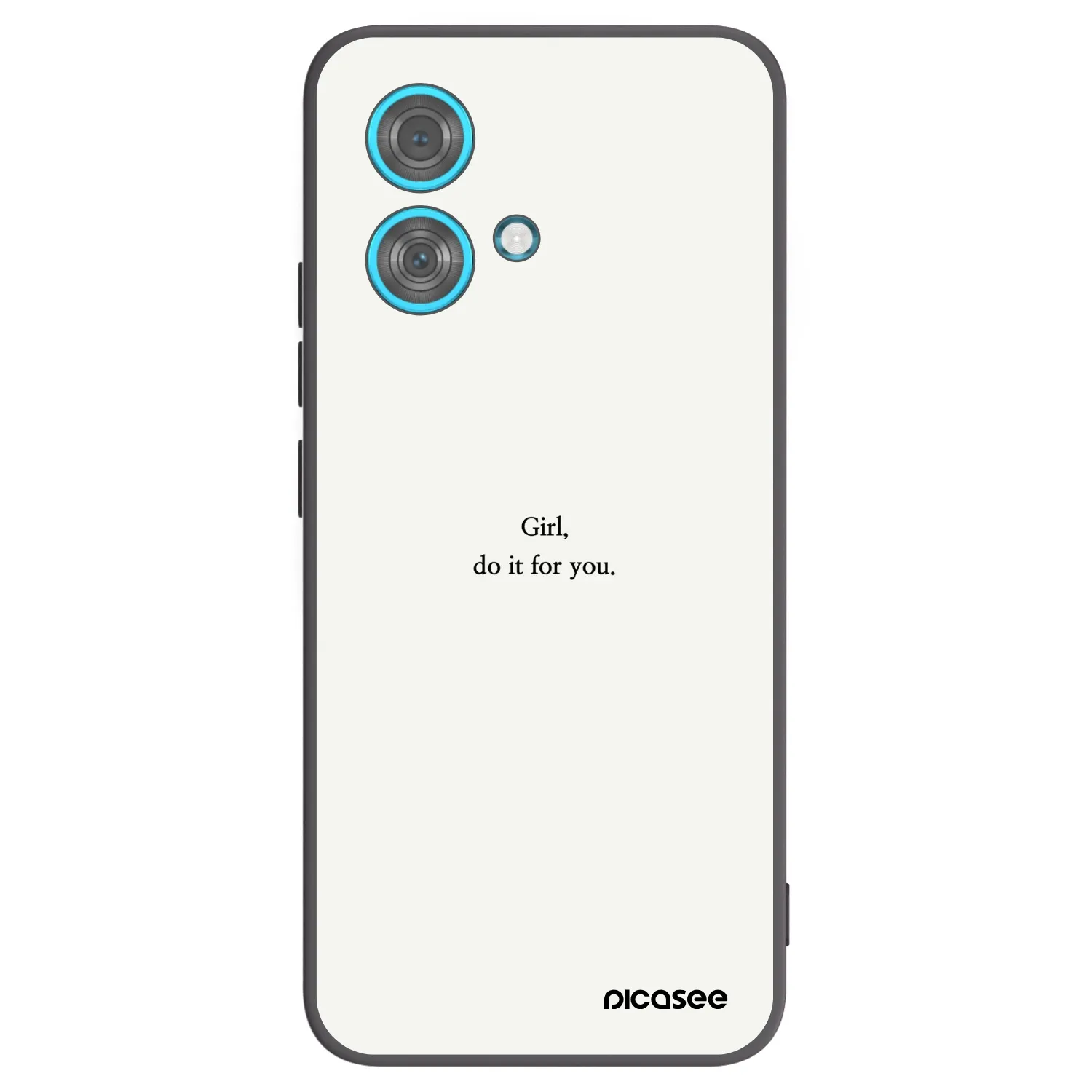 Picasee crna silikonska maskica za Motorola Edge 40 Neo - Girl, do it for you