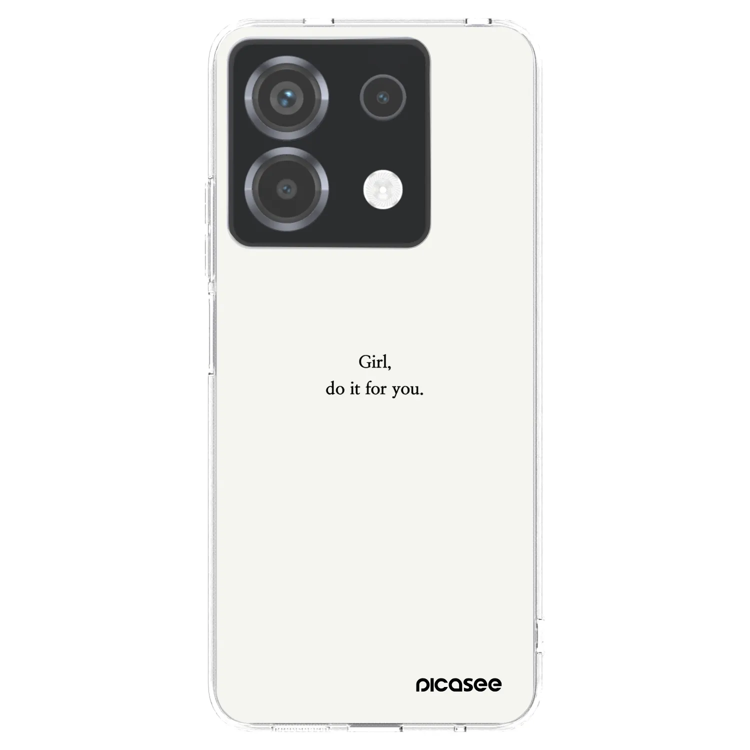 Picasee silikonska prozirna maskica za Xiaomi Poco X6 - Girl, do it for you