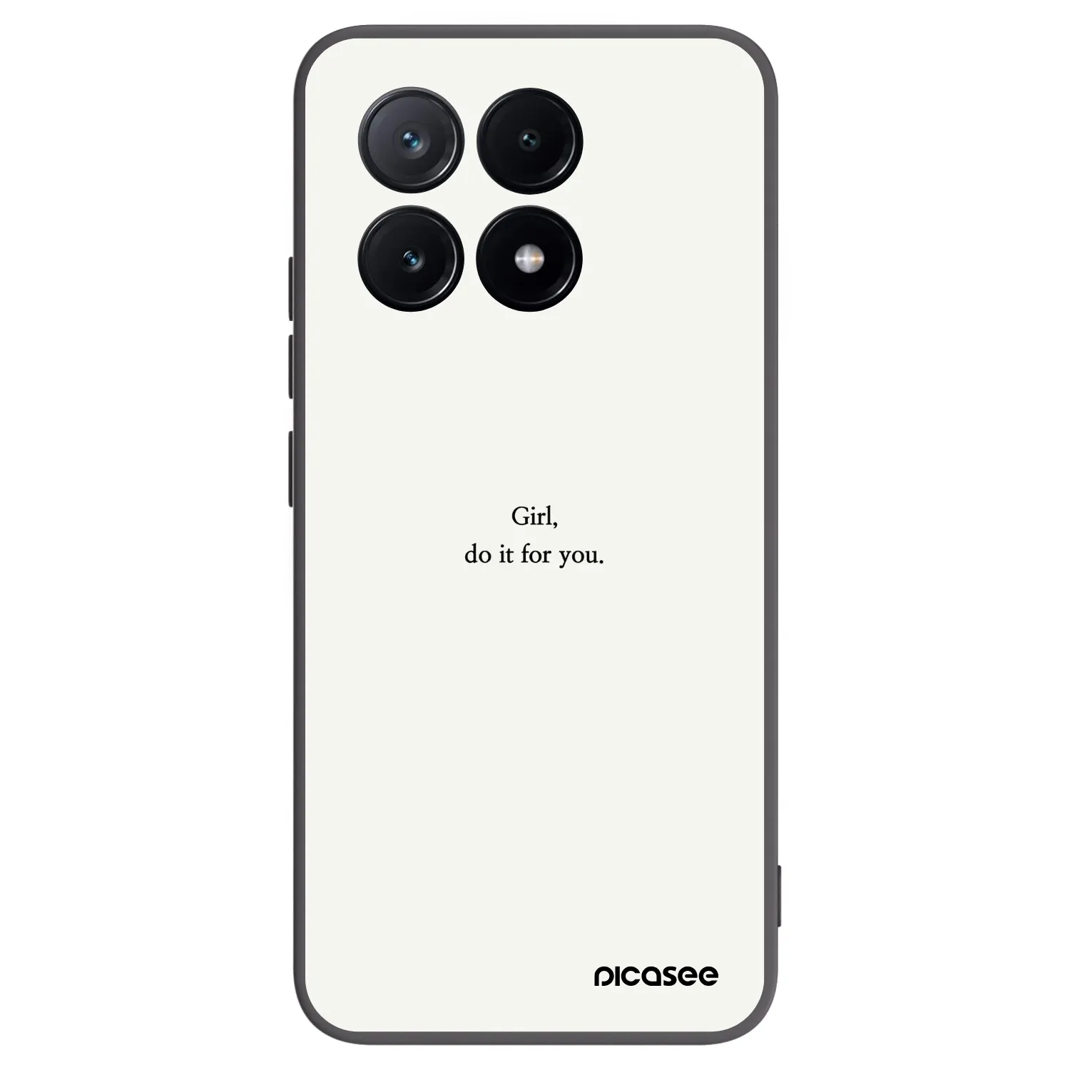Picasee crna silikonska maskica za Xiaomi Poco X6 Pro - Girl, do it for you
