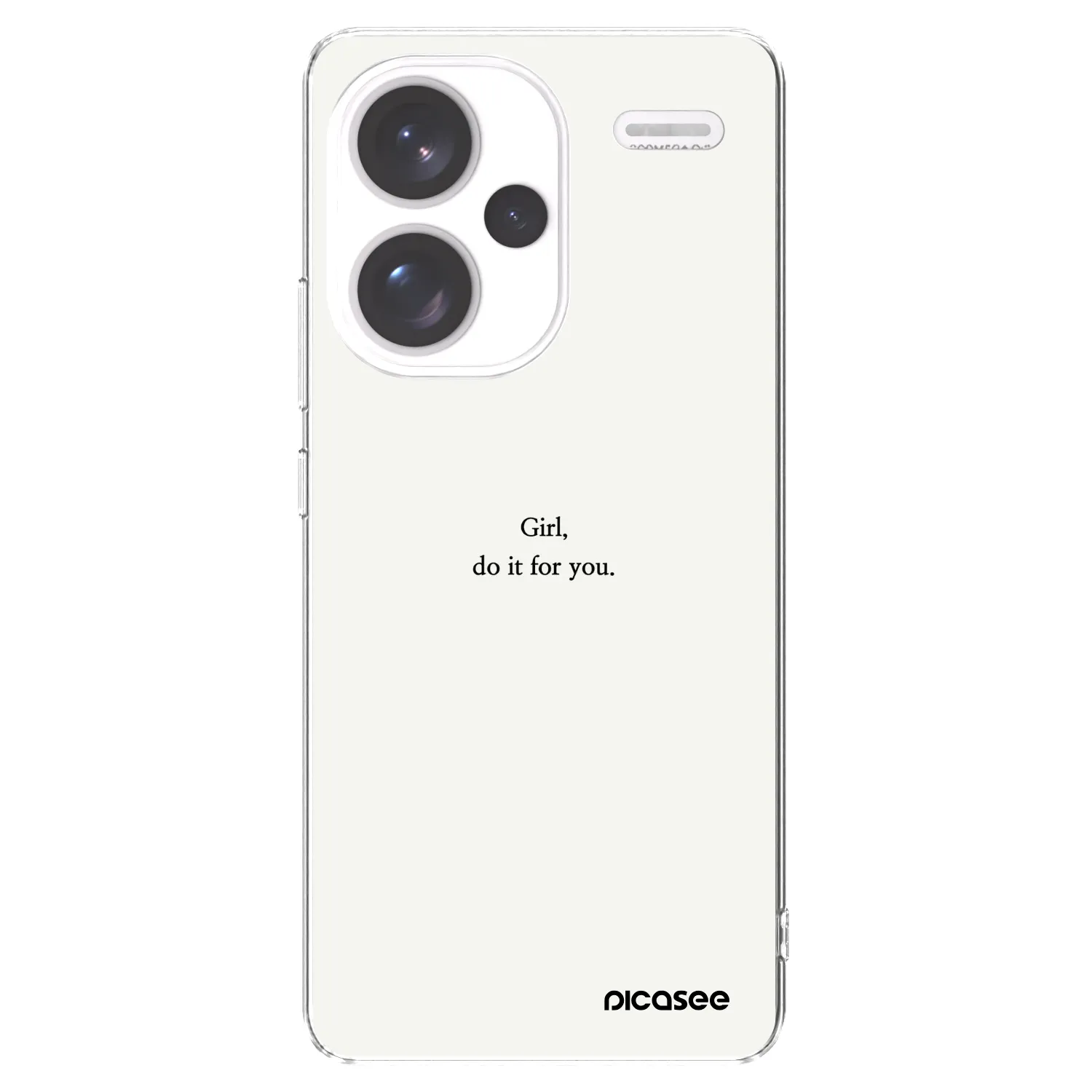 Picasee silikonska prozirna maskica za Xiaomi Redmi Note 13 Pro+ 5G - Girl, do it for you