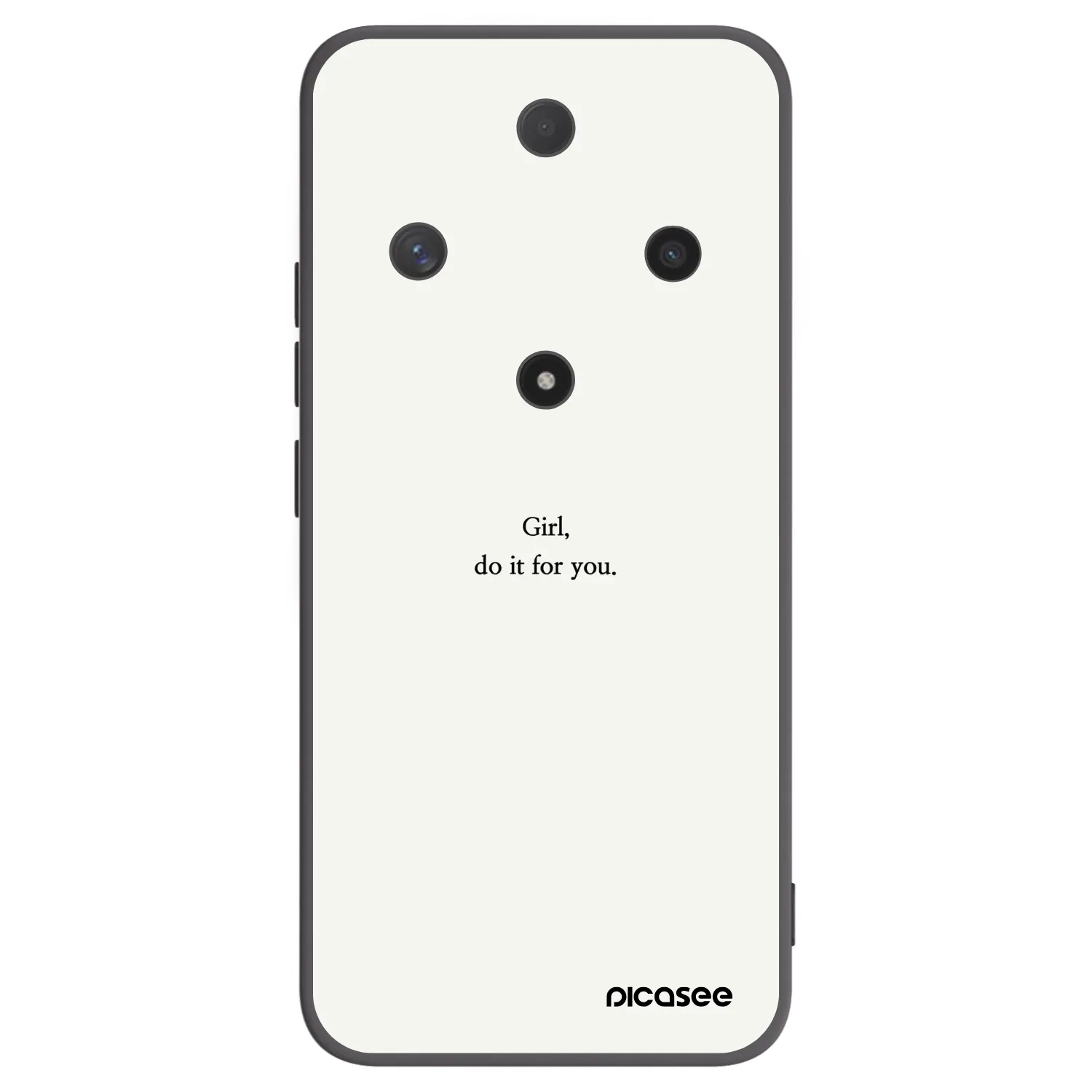 Picasee crna silikonska maskica za Honor Magic6 Lite 5G - Girl, do it for you