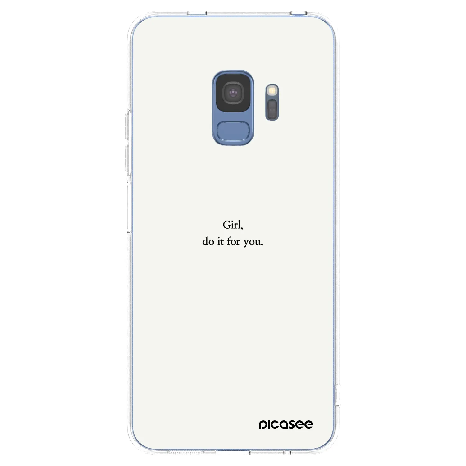 Picasee silikonska prozirna maskica za Samsung Galaxy S9 G960F - Girl, do it for you
