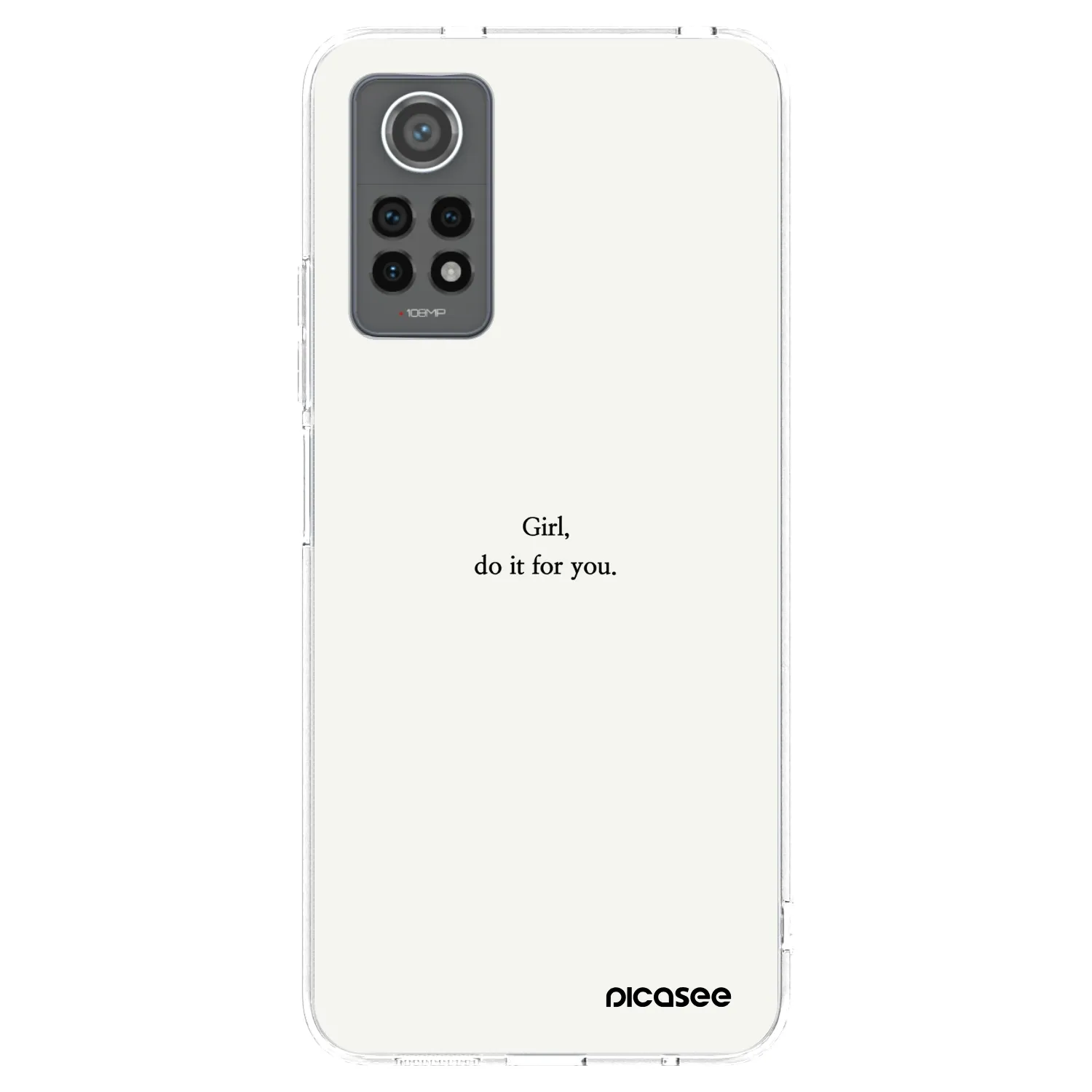 Picasee silikonska prozirna maskica za Xiaomi Redmi Note 12 Pro 4G - Girl, do it for you