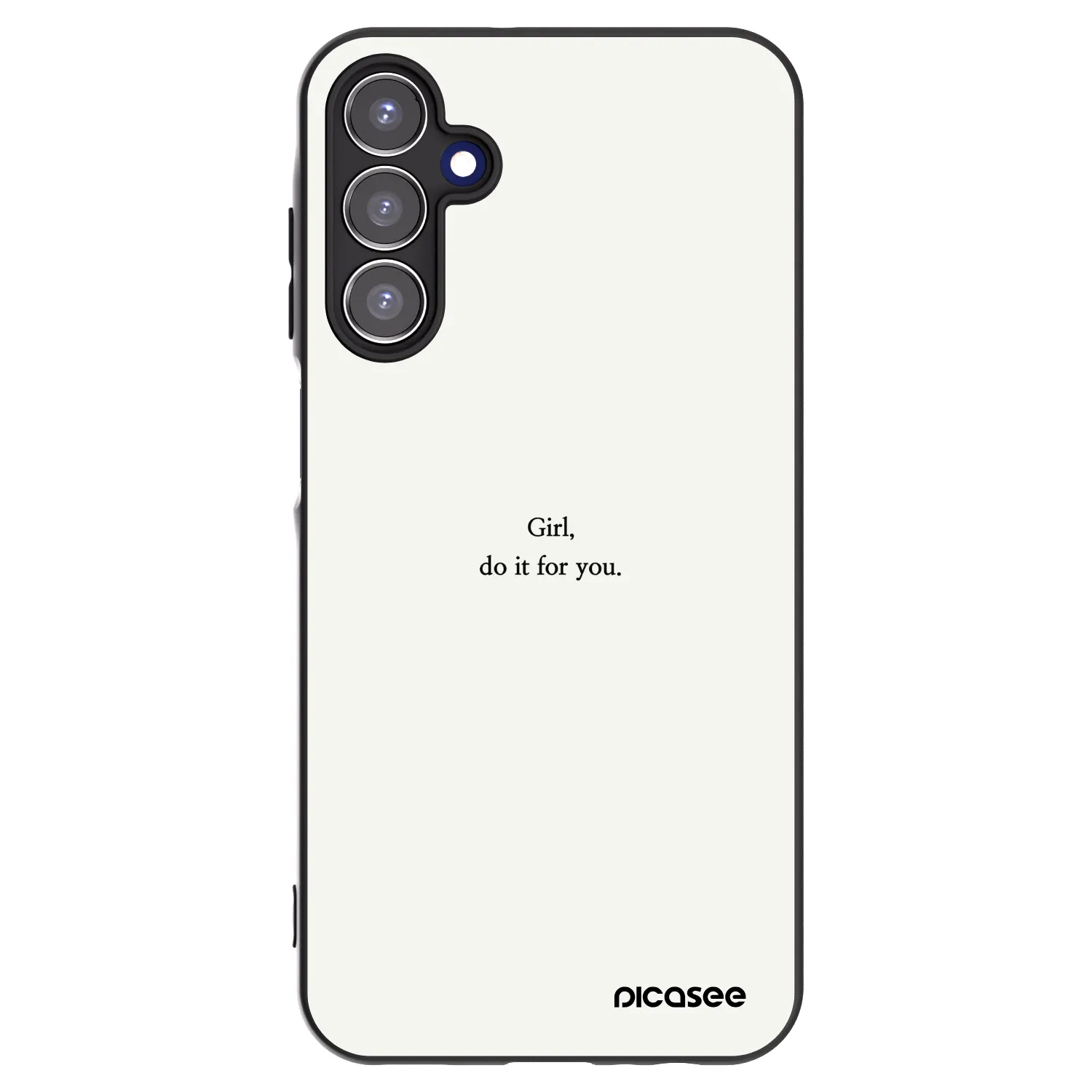Picasee crna silikonska maskica za Samsung Galaxy A15 A155F 4G - Girl, do it for you