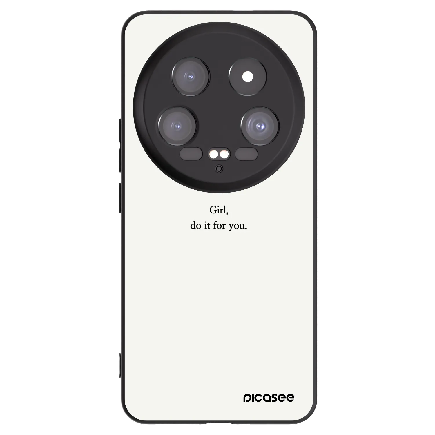Picasee crna silikonska maskica za Xiaomi 14 Ultra - Girl, do it for you