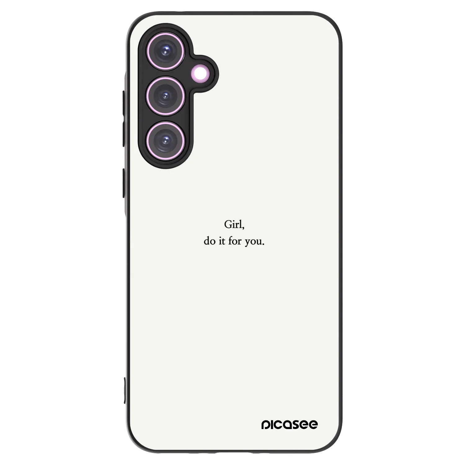Picasee crna silikonska maskica za Samsung Galaxy A35 5G A356B - Girl, do it for you