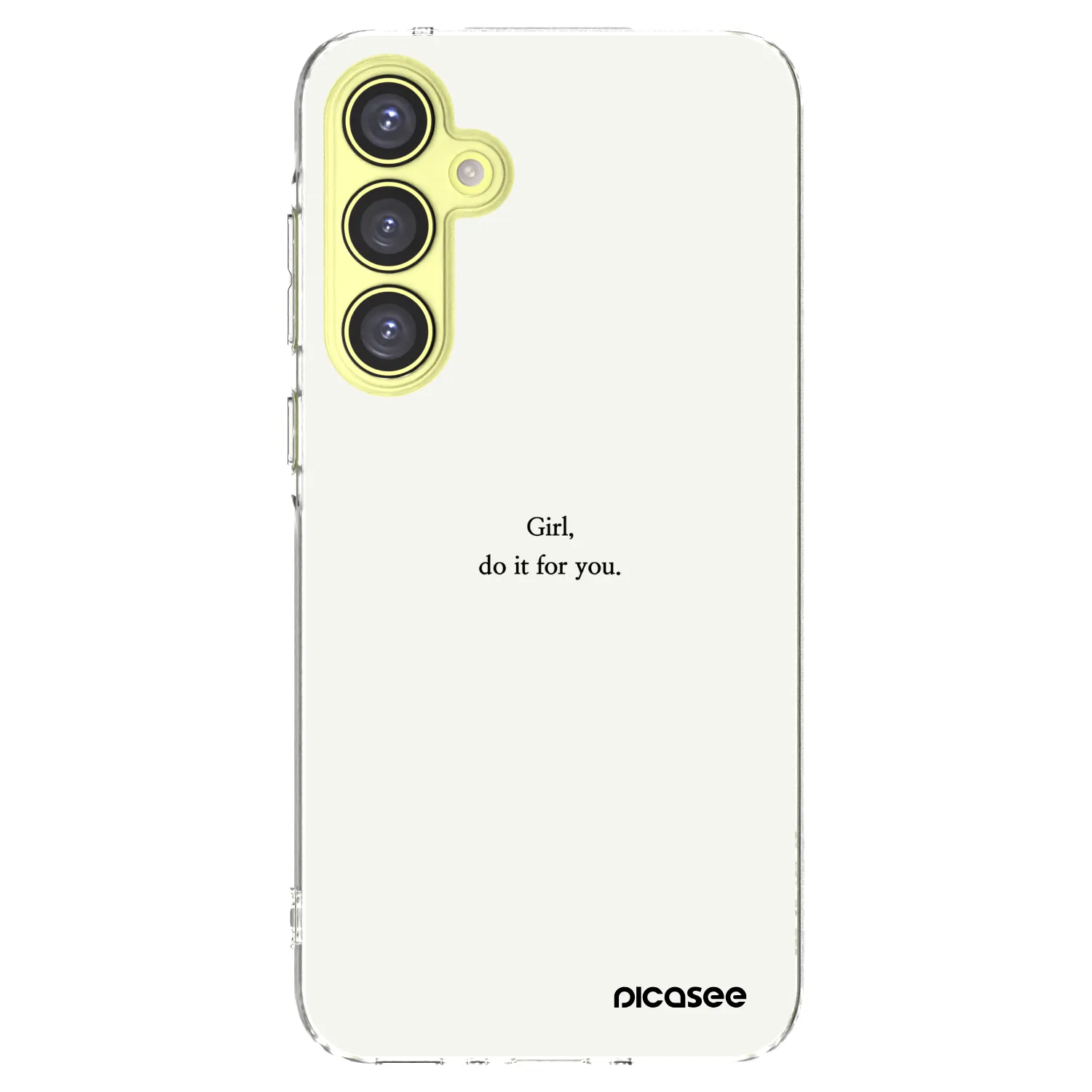 Picasee silikonska prozirna maskica za Samsung Galaxy A35 5G A356B - Girl, do it for you