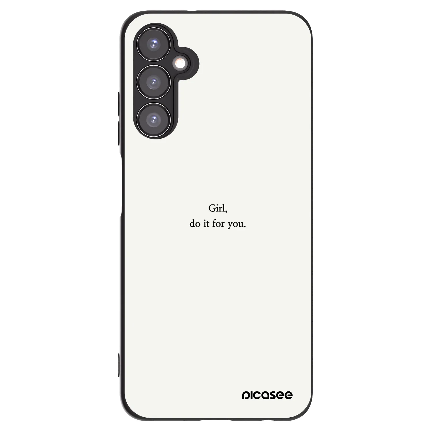 Picasee crna silikonska maskica za Samsung Galaxy A05s A057G - Girl, do it for you