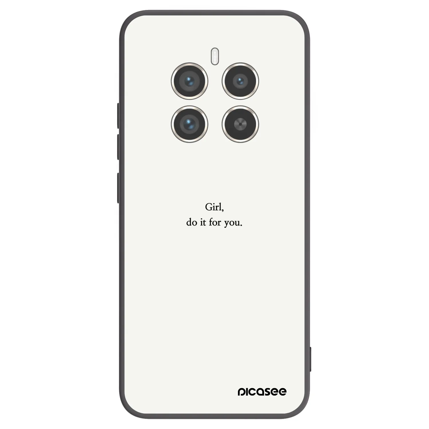 Picasee crna silikonska maskica za Realme 12 Pro 5G - Girl, do it for you