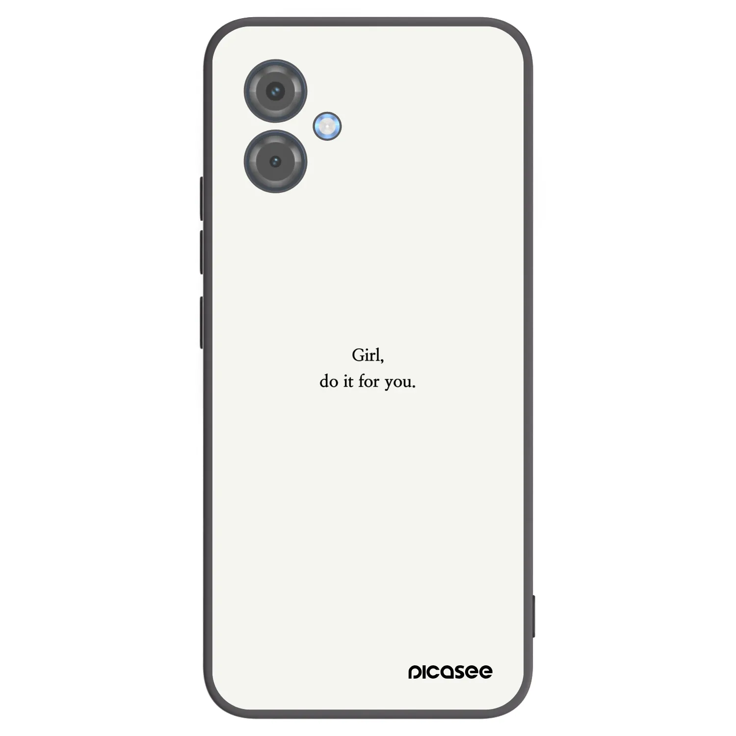 Picasee crna silikonska maskica za Motorola Moto G14 - Girl, do it for you