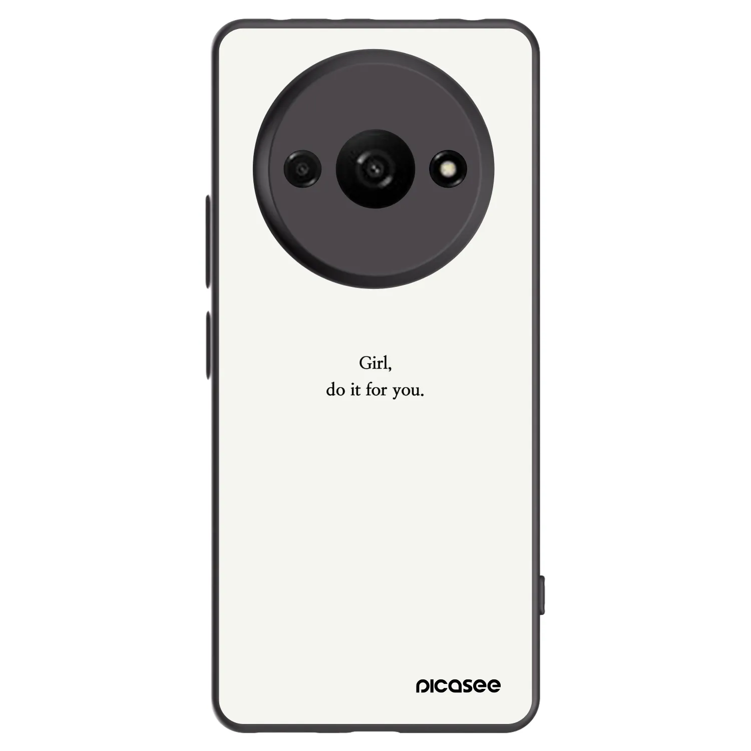 Picasee crna silikonska maskica za Xiaomi Redmi A3 - Girl, do it for you