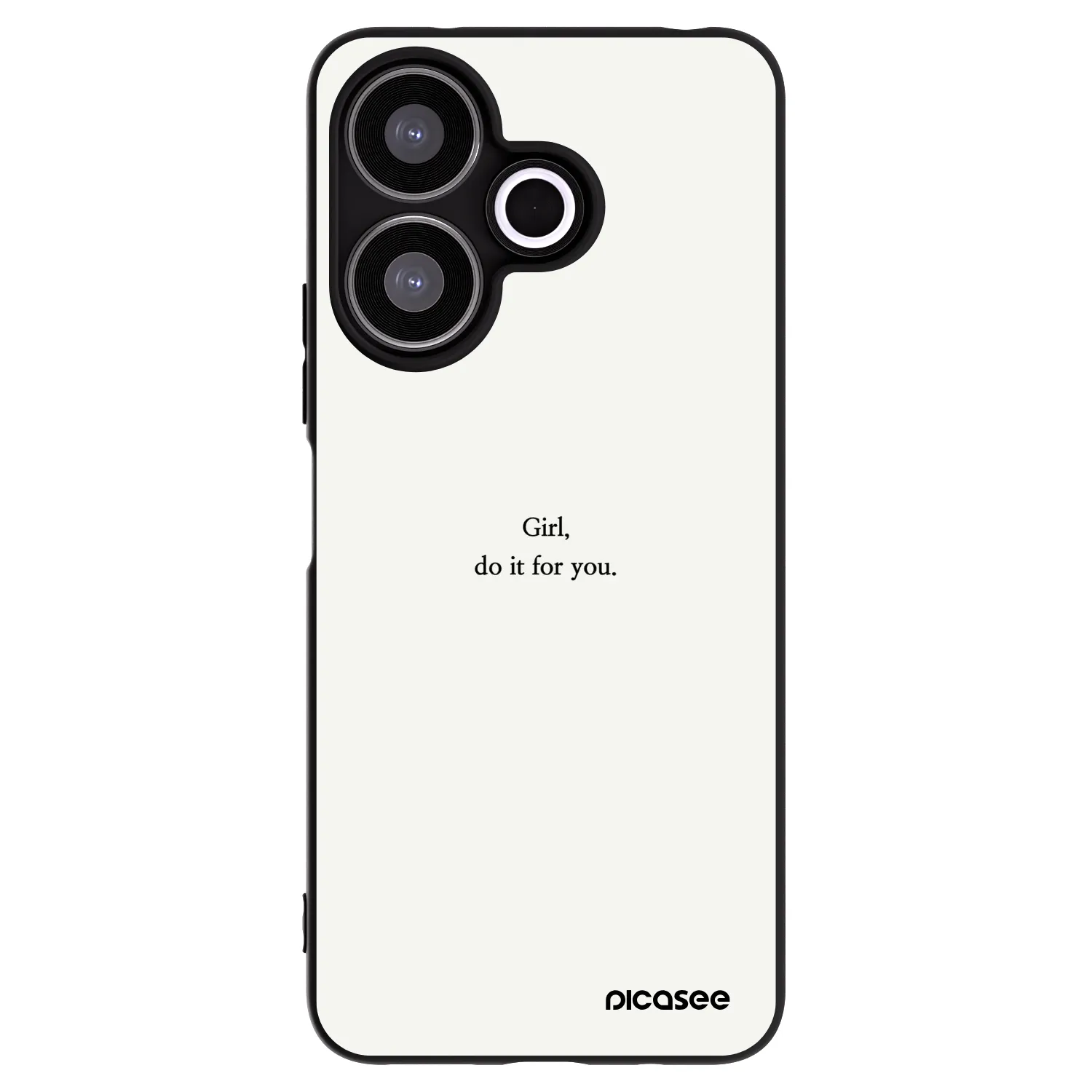 Picasee crna silikonska maskica za Xiaomi Redmi 13 4G - Girl, do it for you