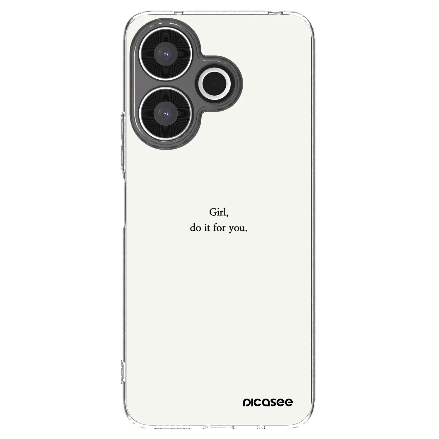 Picasee silikonska prozirna maskica za Xiaomi Redmi 13 4G - Girl, do it for you
