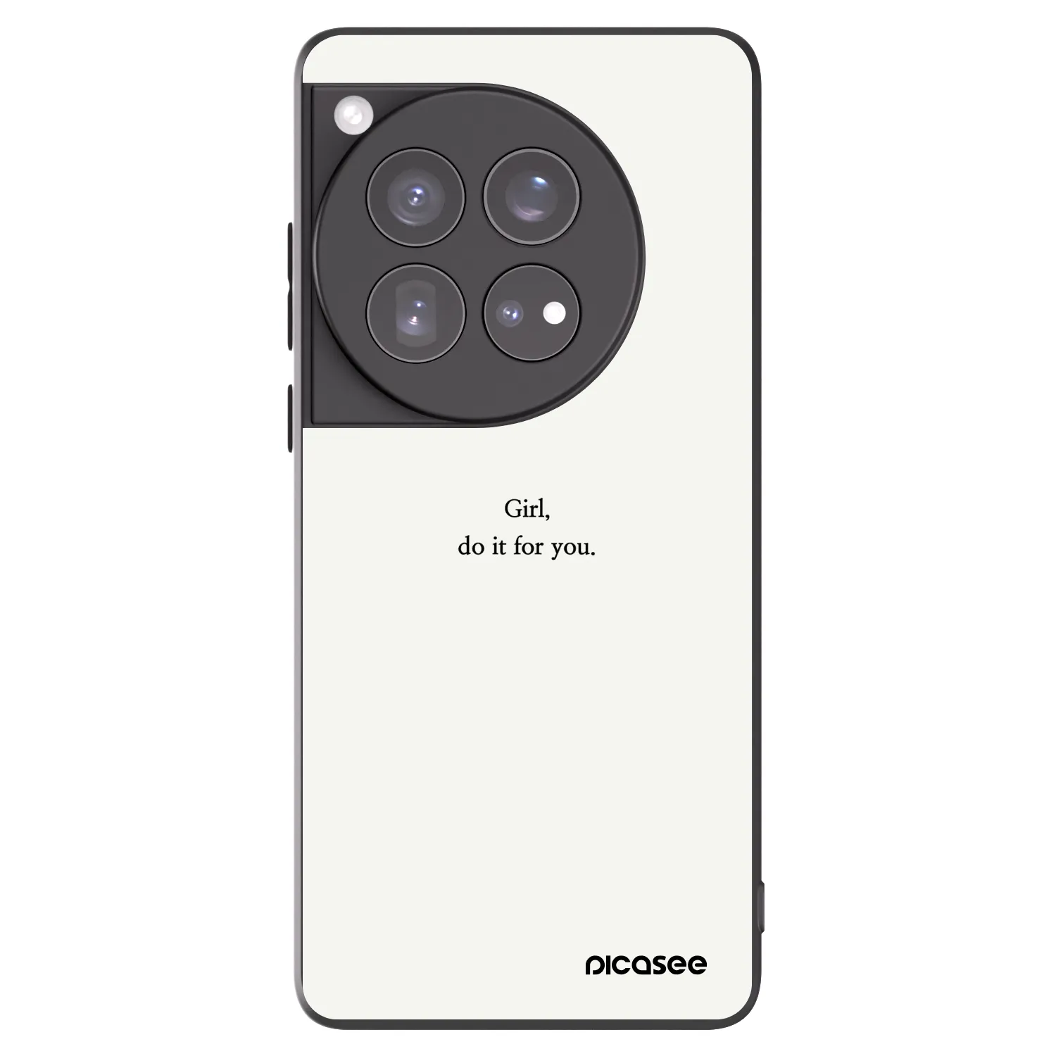 Picasee crna silikonska maskica za OnePlus 12 5G - Girl, do it for you