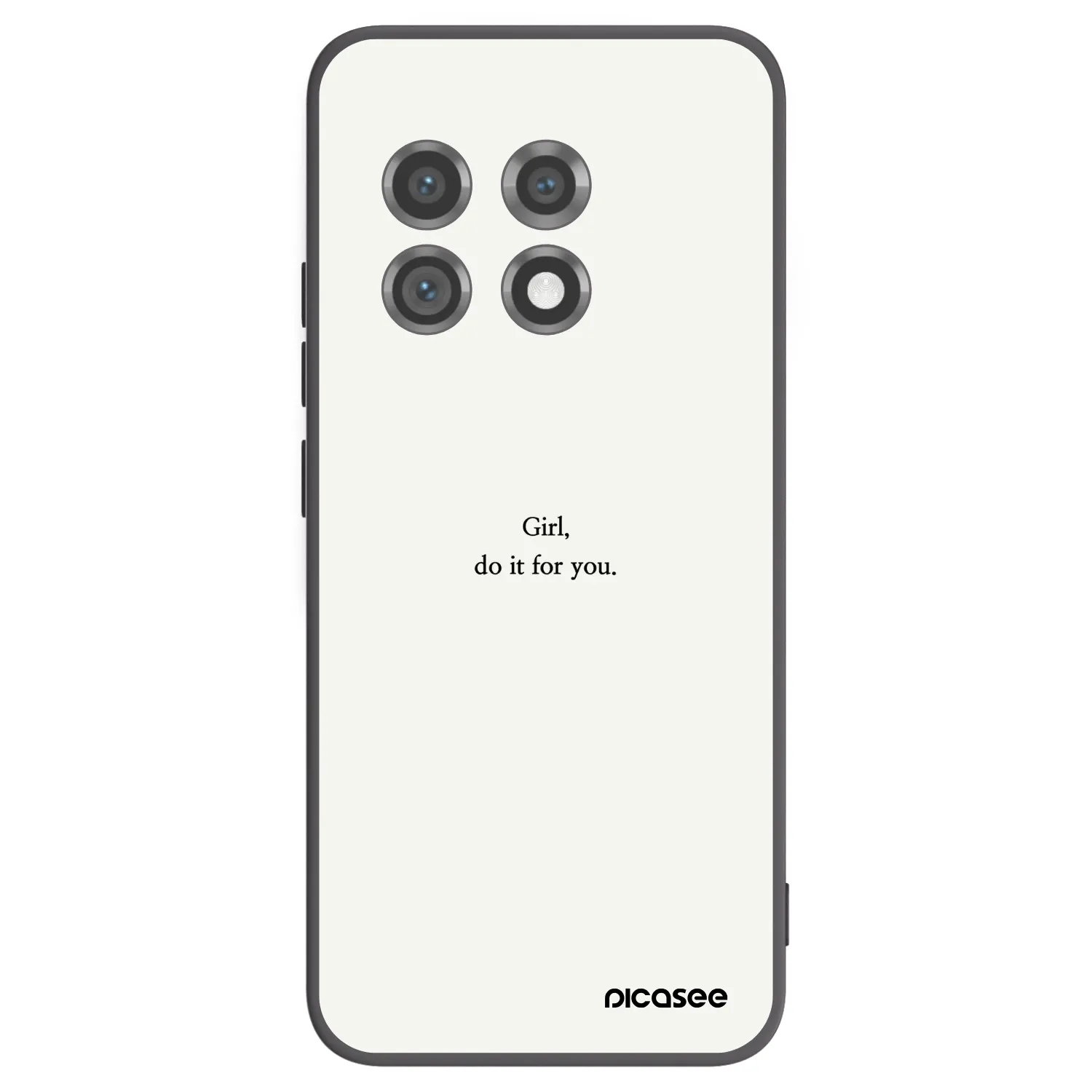 Picasee crna silikonska maskica za OnePlus 11 5G - Girl, do it for you