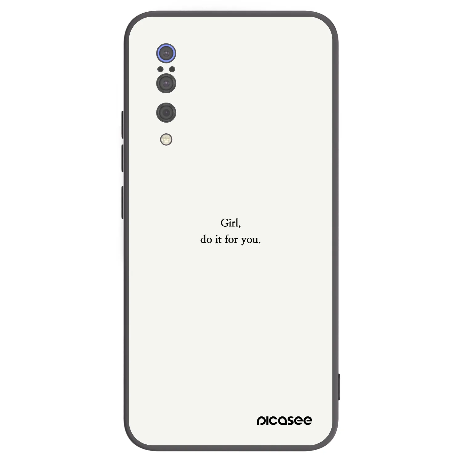 Picasee crna silikonska maskica za Xiaomi Mi 9 - Girl, do it for you