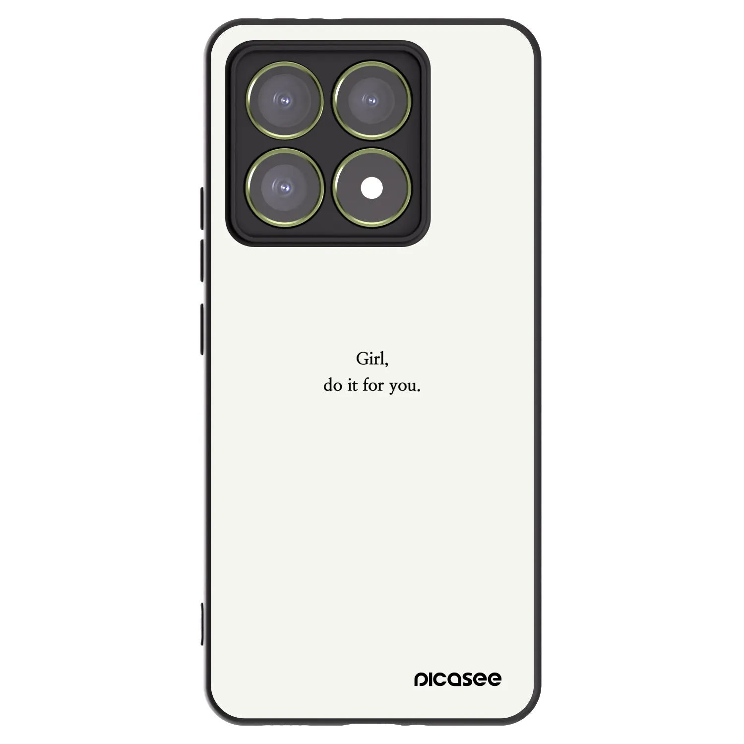 Picasee crna silikonska maskica za Xiaomi 14T - Girl, do it for you