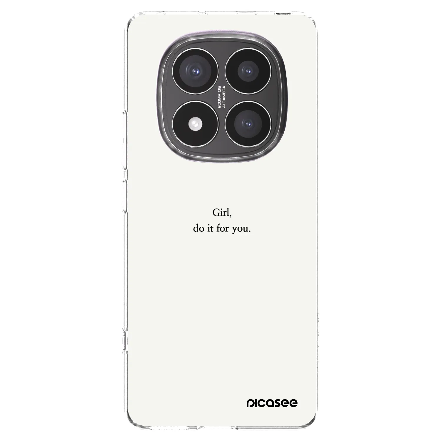 Picasee silikonska prozirna maskica za Xiaomi Redmi Note 14 Pro+ 5G - Girl, do it for you