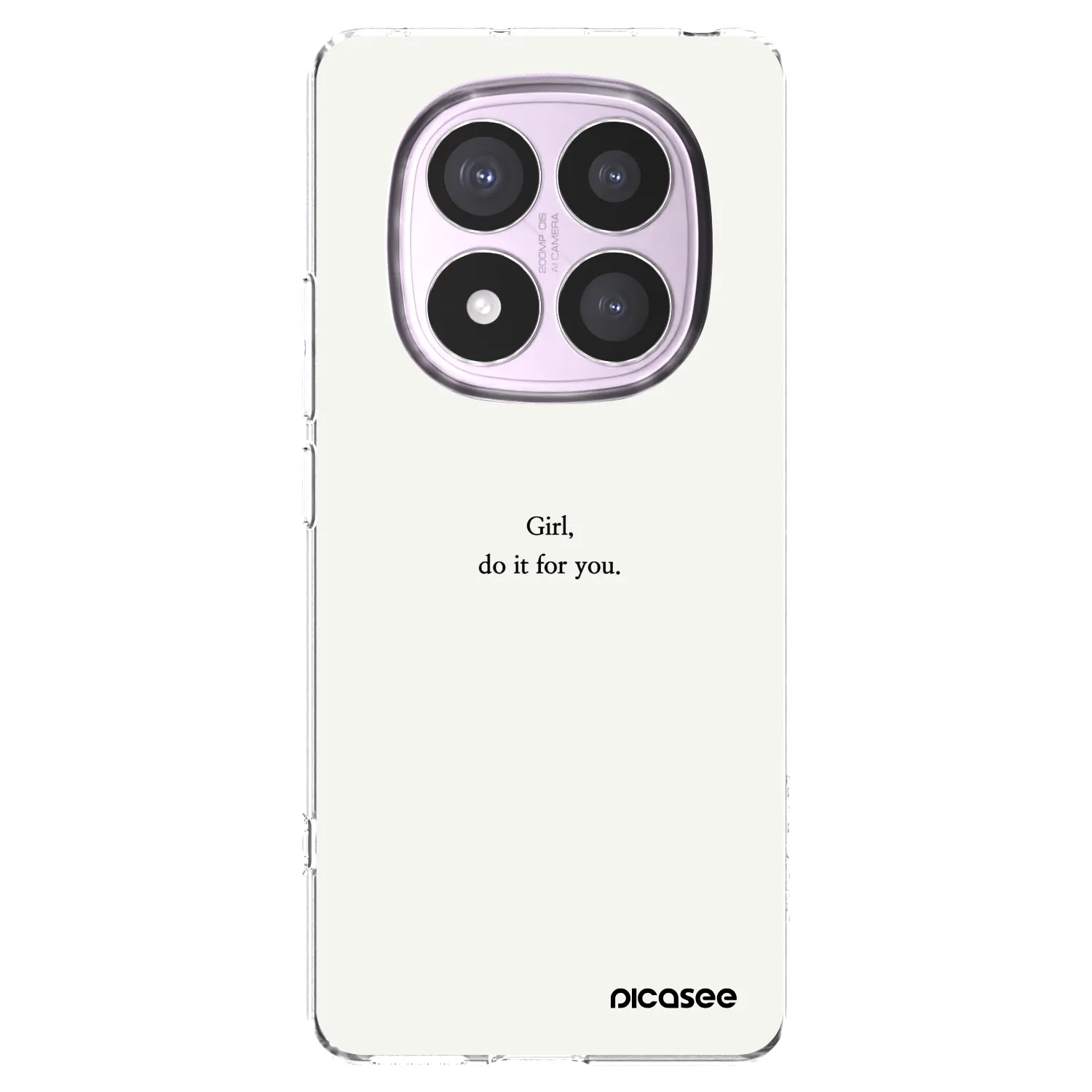 Picasee silikonska prozirna maskica za Xiaomi Redmi Note 14 Pro 5G - Girl, do it for you