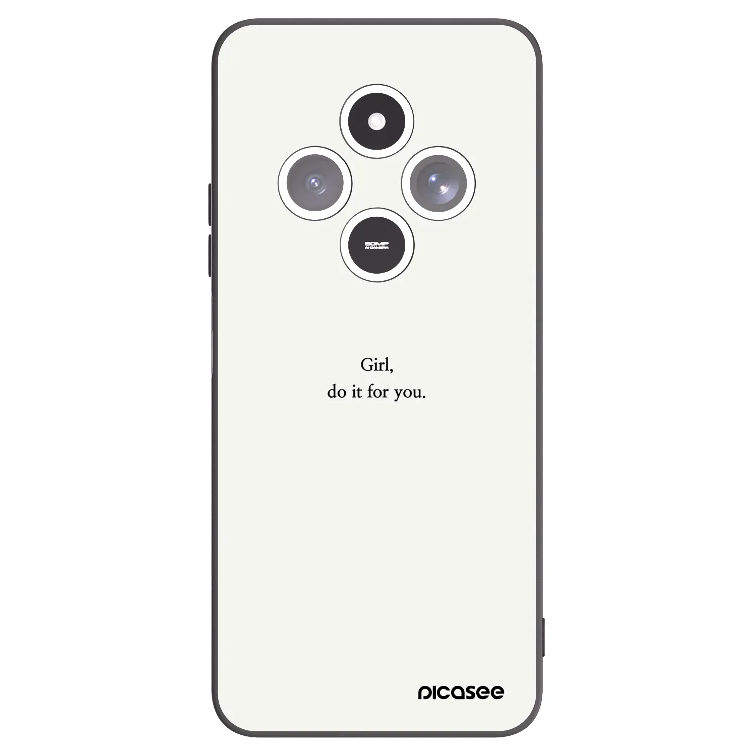 Picasee crna silikonska maskica za Xiaomi Redmi 14C - Girl, do it for you