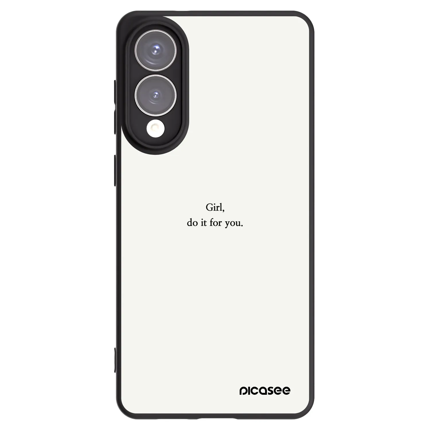 Picasee crna silikonska maskica za Samsung Galaxy S25 Edge 5G - Girl, do it for you