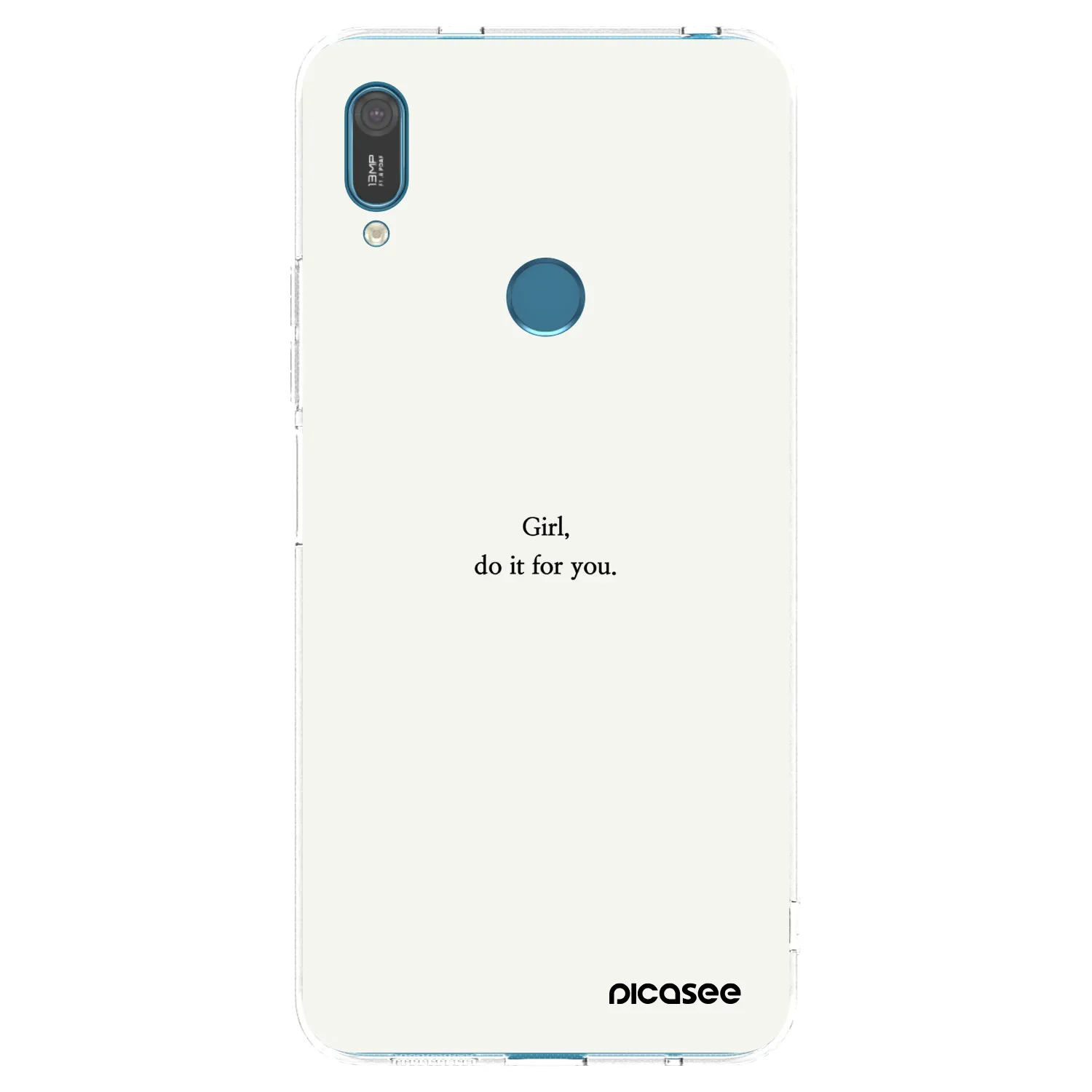 Picasee silikonska prozirna maskica za Huawei Y7 2019 - Girl, do it for you