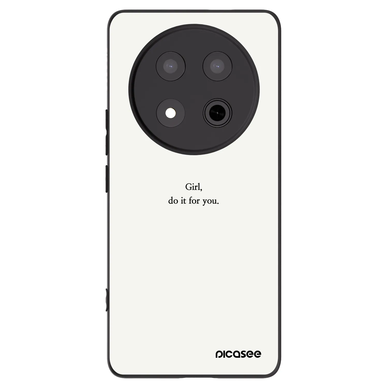 Picasee crna silikonska maskica za Honor Magic7 Lite 5G - Girl, do it for you