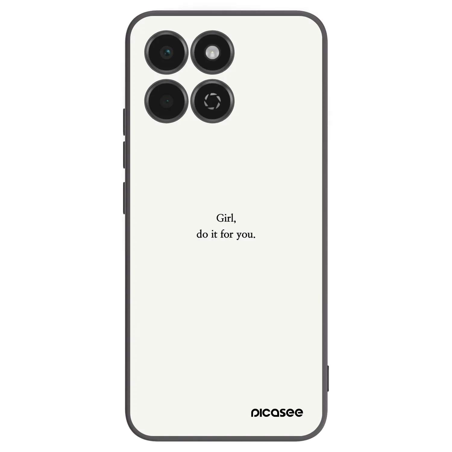 Picasee crna silikonska maskica za Honor 200 Smart 5G - Girl, do it for you