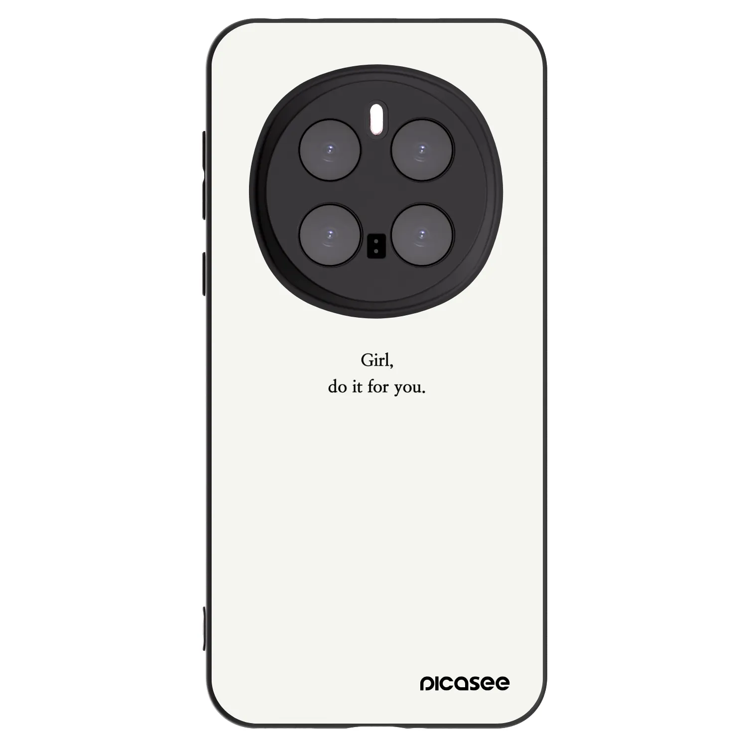 Picasee crna silikonska maskica za Honor Magic7 Pro 5G - Girl, do it for you