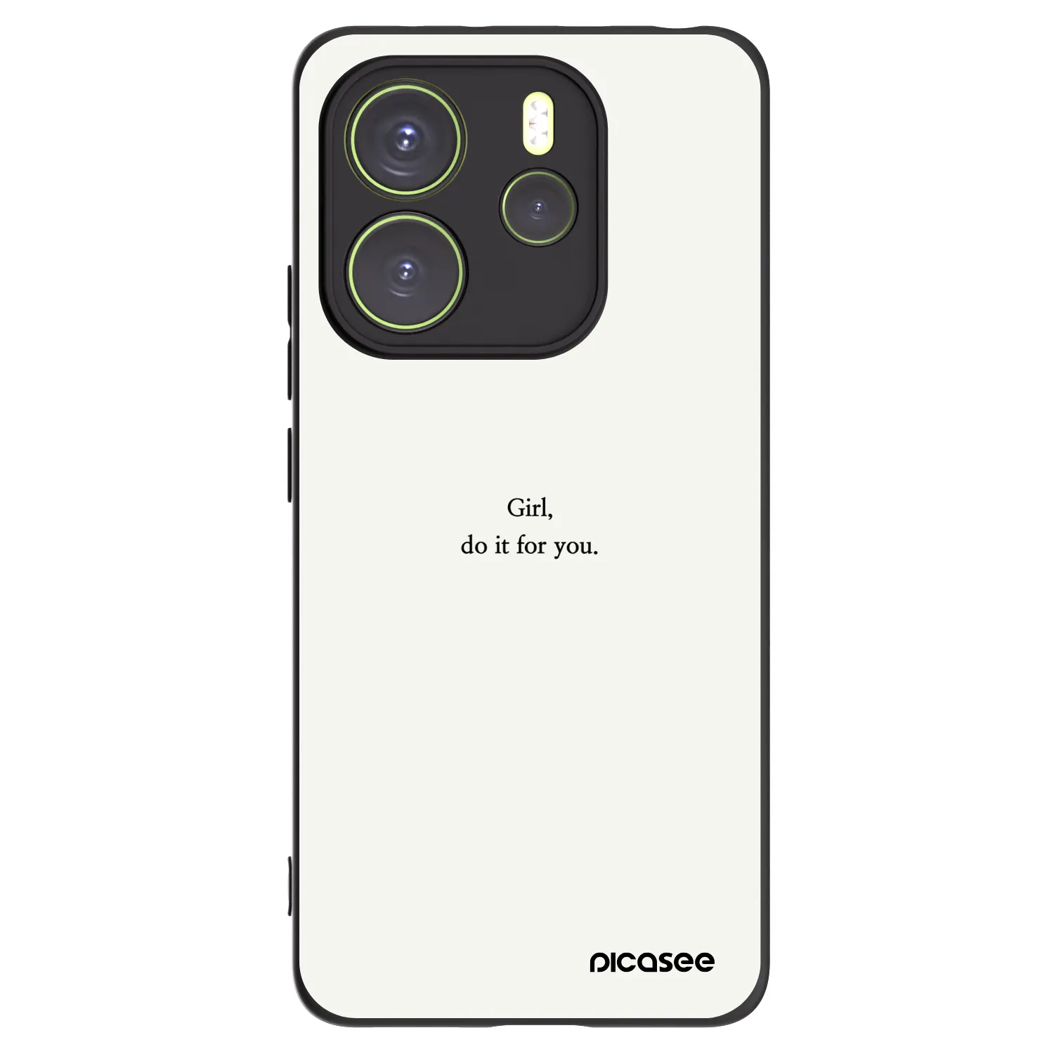 Picasee crna silikonska maskica za Xiaomi Redmi Note 14 4G - Girl, do it for you