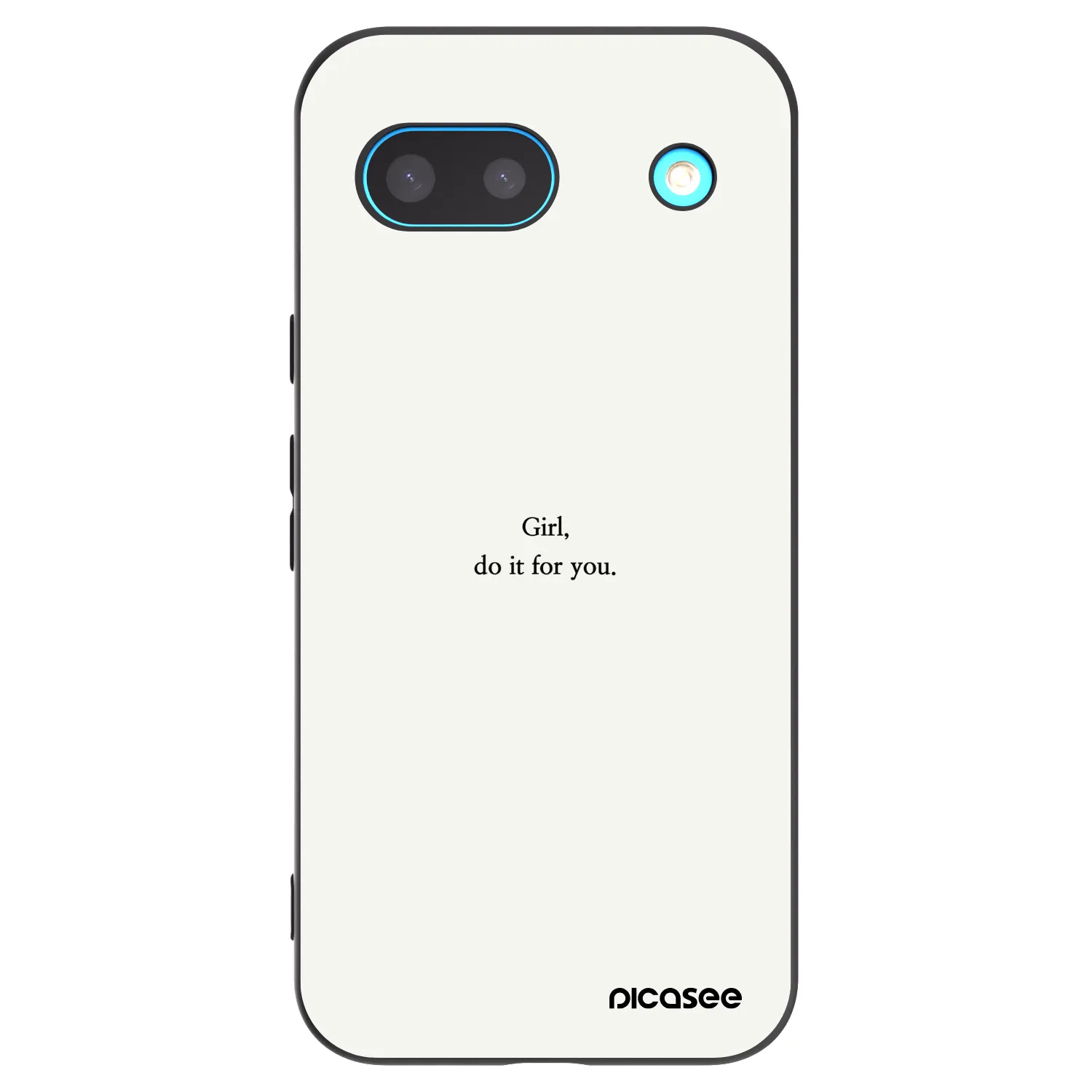 Picasee crna silikonska maskica za Google Pixel 8a - Girl, do it for you