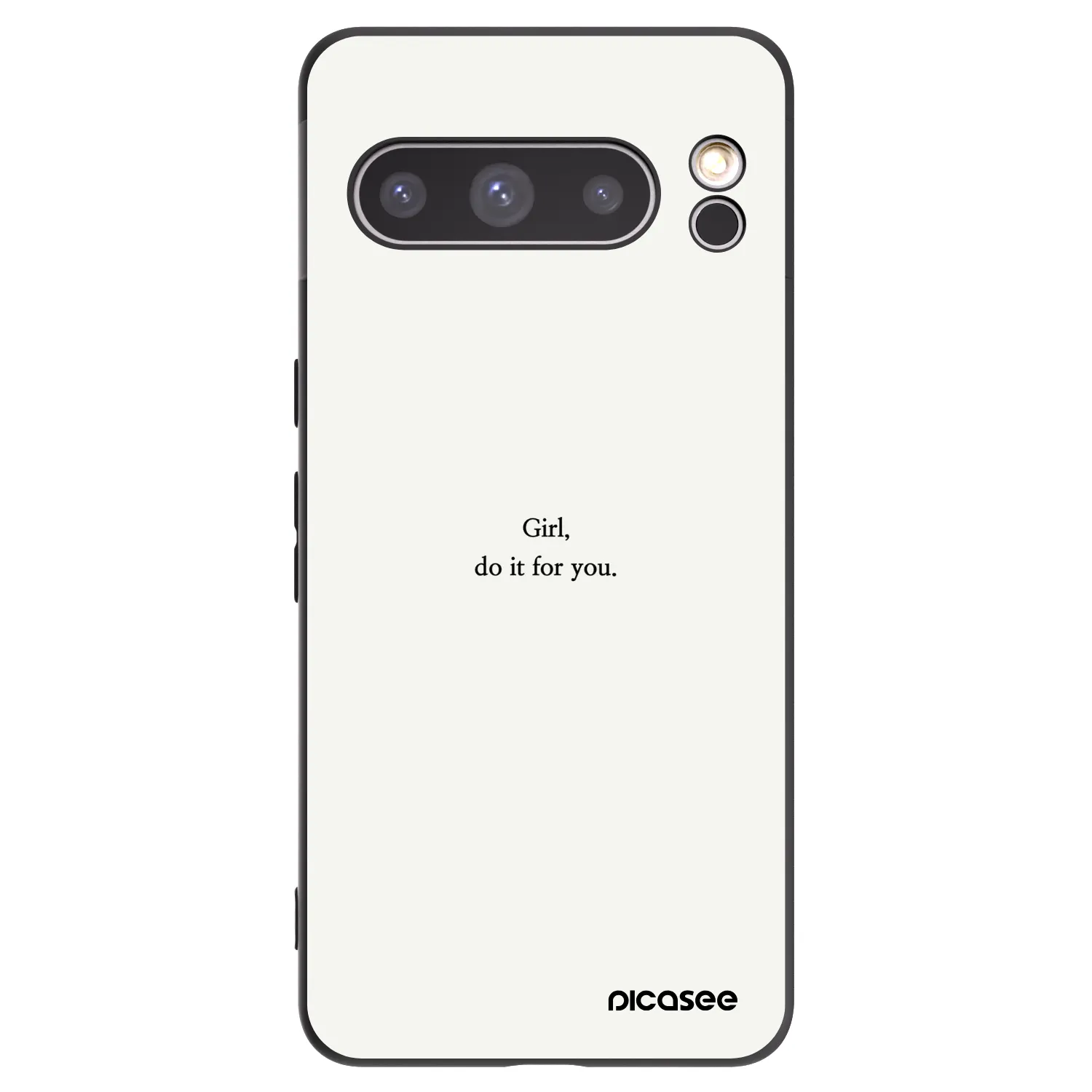 Picasee crna silikonska maskica za Google Pixel 8 Pro - Girl, do it for you