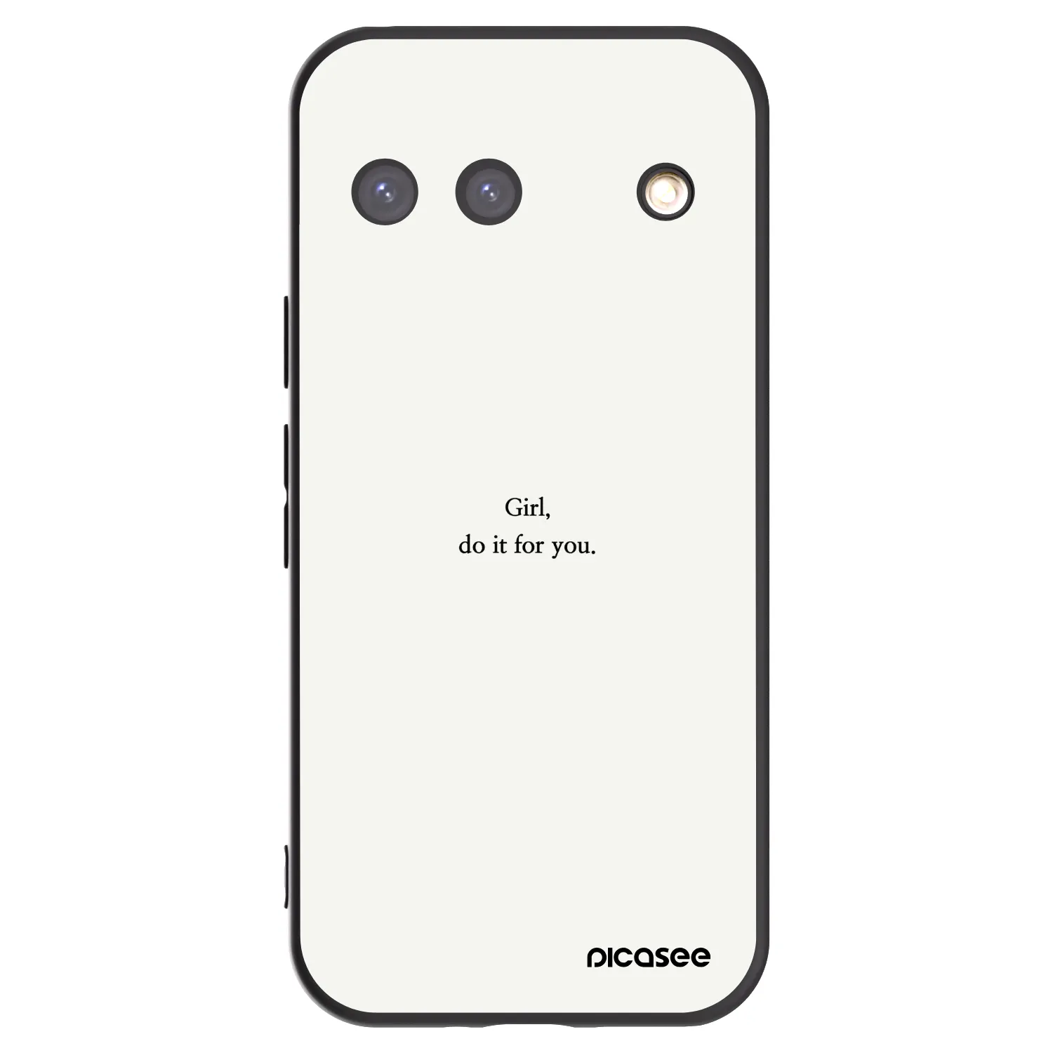 Picasee crna silikonska maskica za Google Pixel 9 - Girl, do it for you