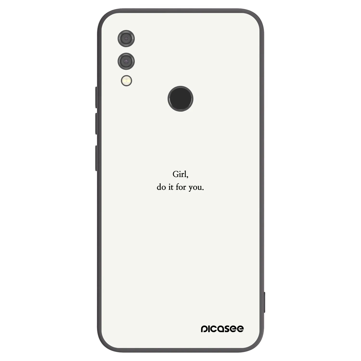 Picasee crna silikonska maskica za Xiaomi Redmi Note 7 - Girl, do it for you
